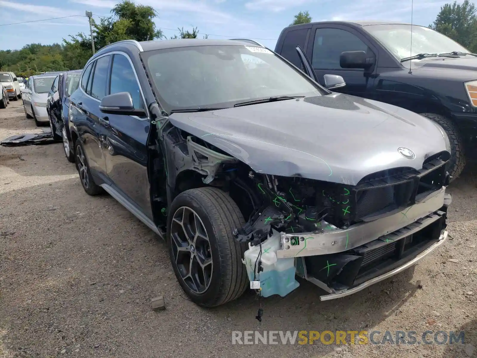 1 Photograph of a damaged car WBXHT3C52K5L91115 BMW X1 2019