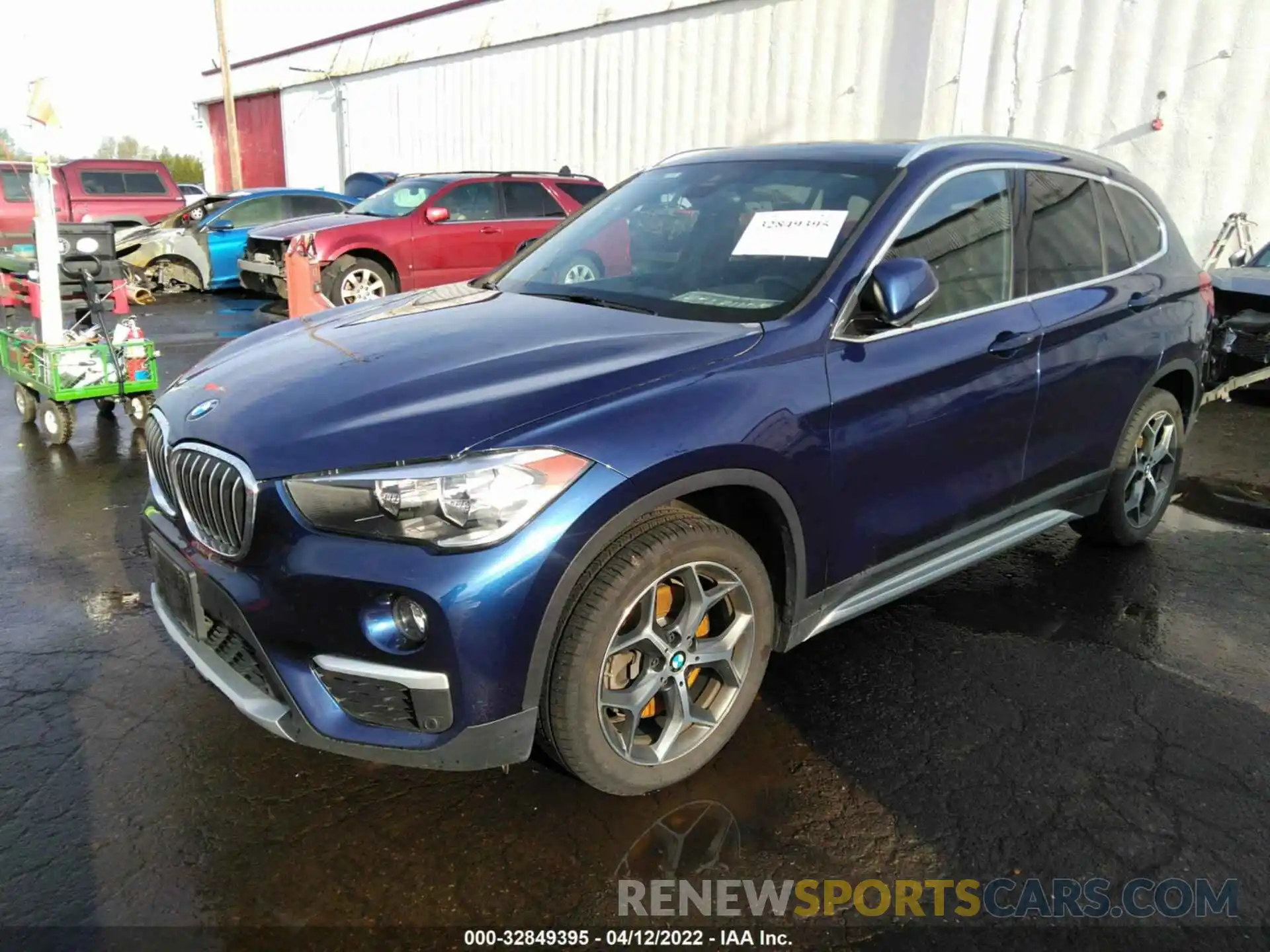 2 Photograph of a damaged car WBXHT3C53K3H34593 BMW X1 2019