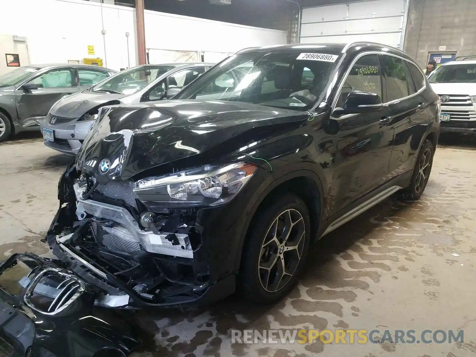 2 Photograph of a damaged car WBXHT3C53K3H36988 BMW X1 2019