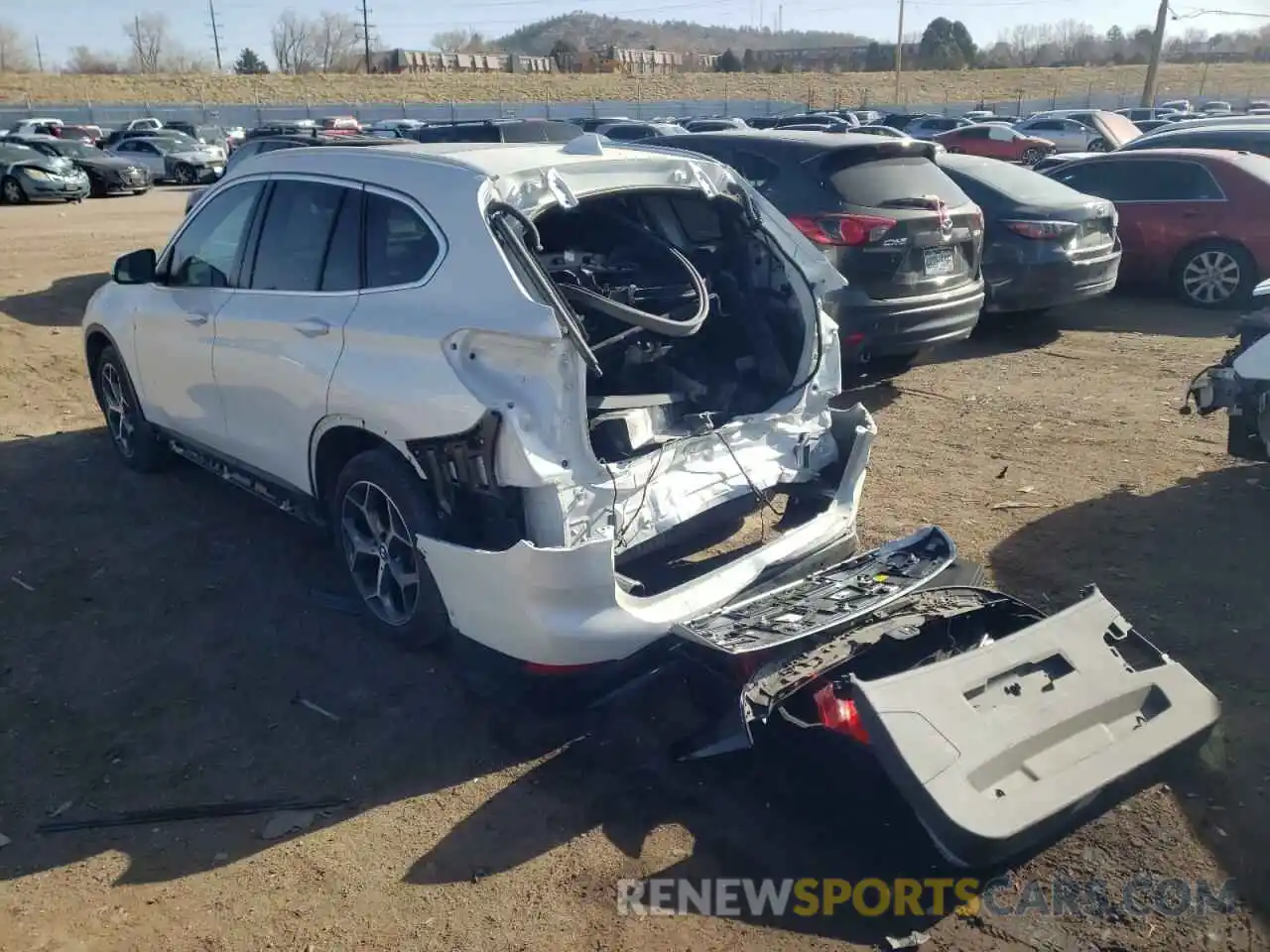 3 Photograph of a damaged car WBXHT3C53K5L36723 BMW X1 2019