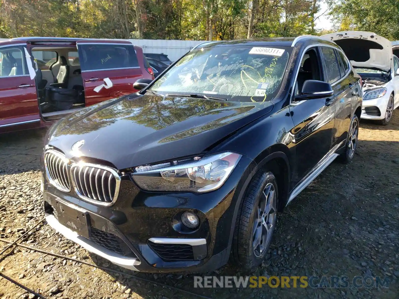 2 Photograph of a damaged car WBXHT3C53K5L38522 BMW X1 2019