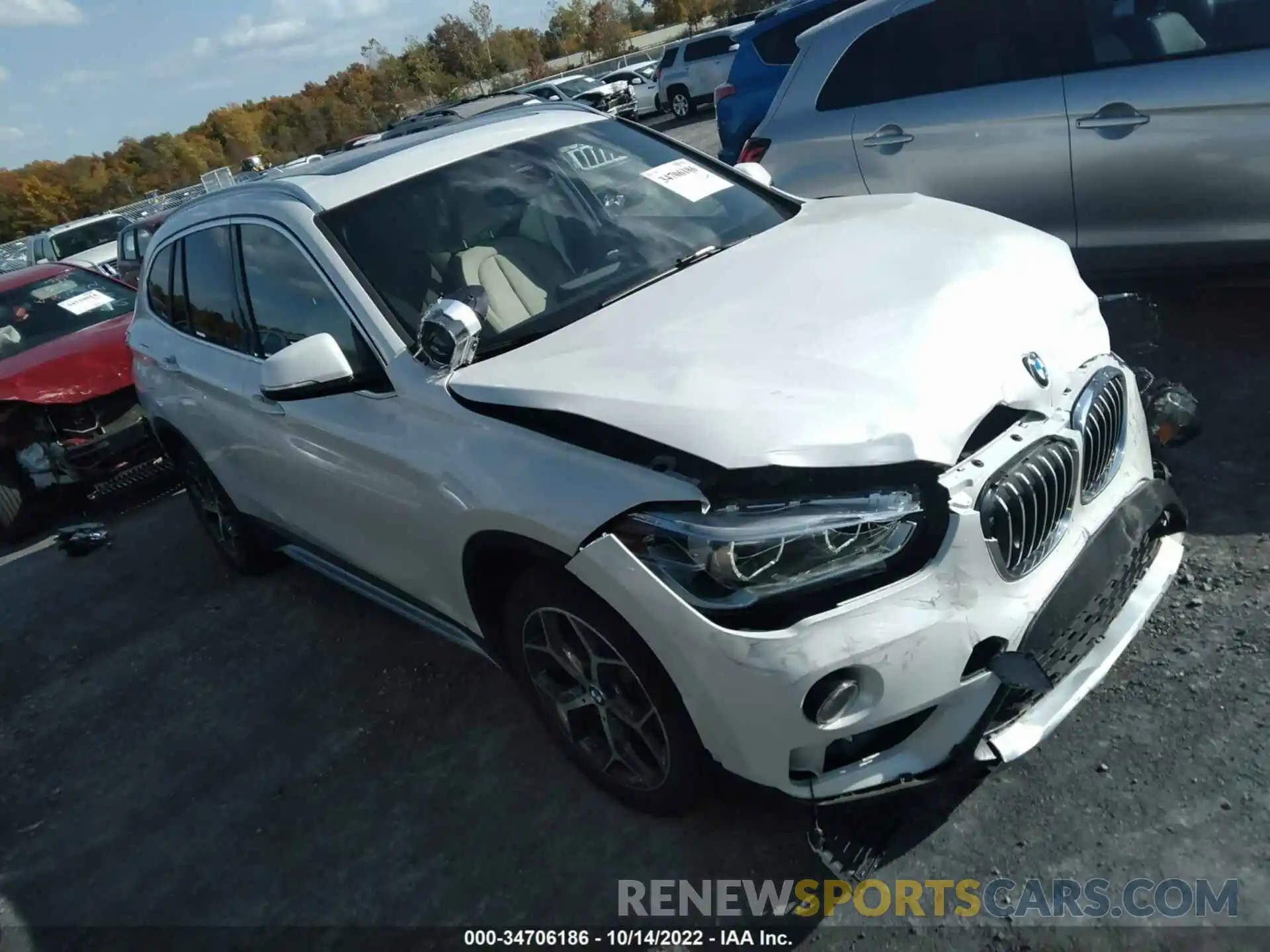 1 Фотография поврежденного автомобиля WBXHT3C54K5N38700 BMW X1 2019