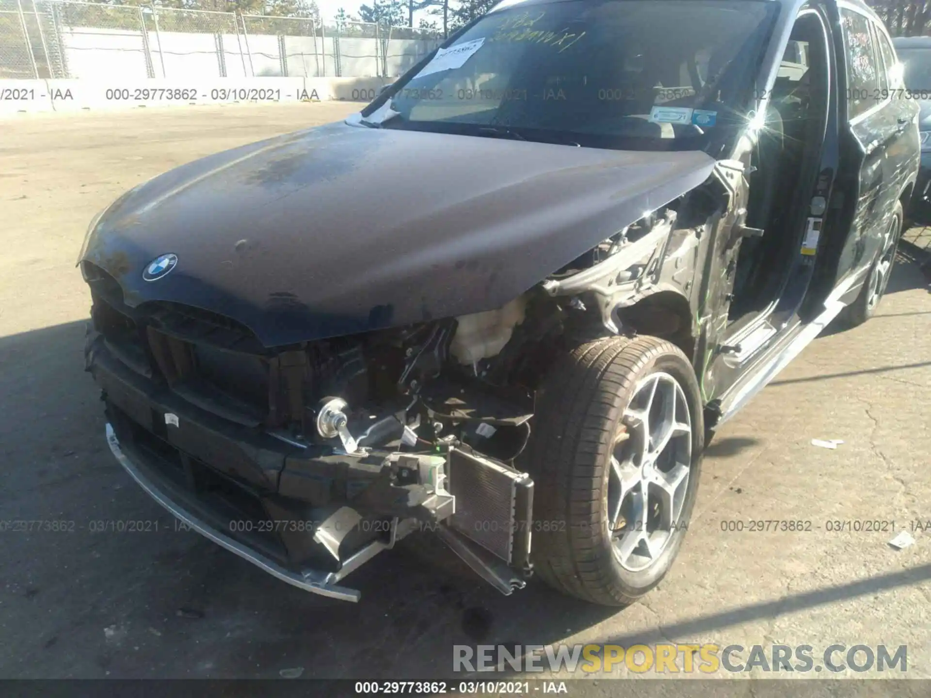 6 Photograph of a damaged car WBXHT3C55K3H36314 BMW X1 2019