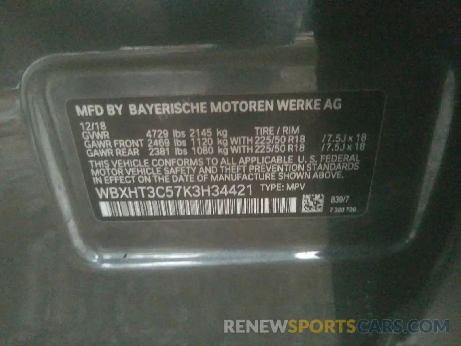 10 Фотография поврежденного автомобиля WBXHT3C57K3H34421 BMW X1 2019