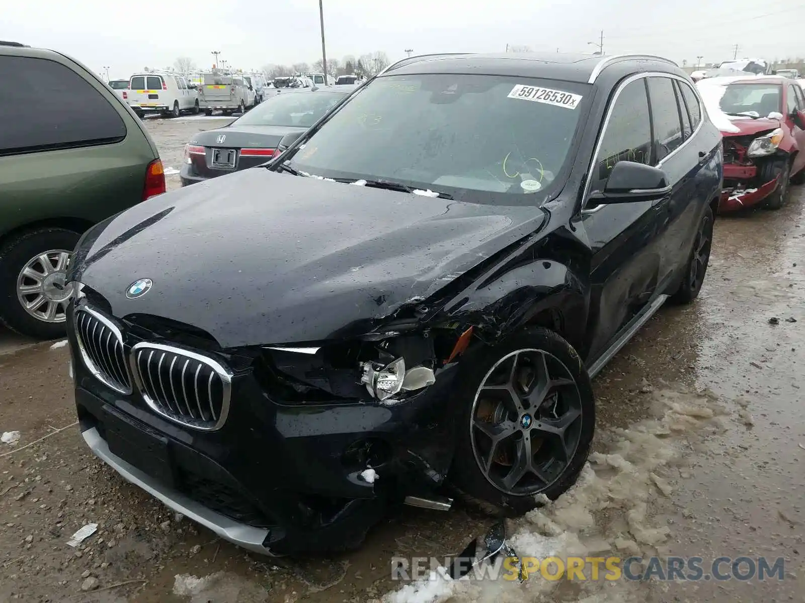 2 Photograph of a damaged car WBXHT3C57K5L36353 BMW X1 2019