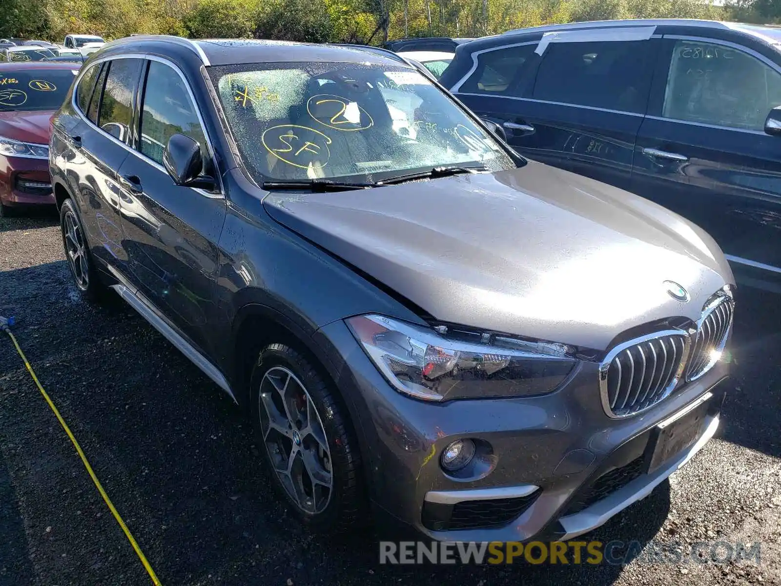 1 Photograph of a damaged car WBXHT3C58K5L35762 BMW X1 2019