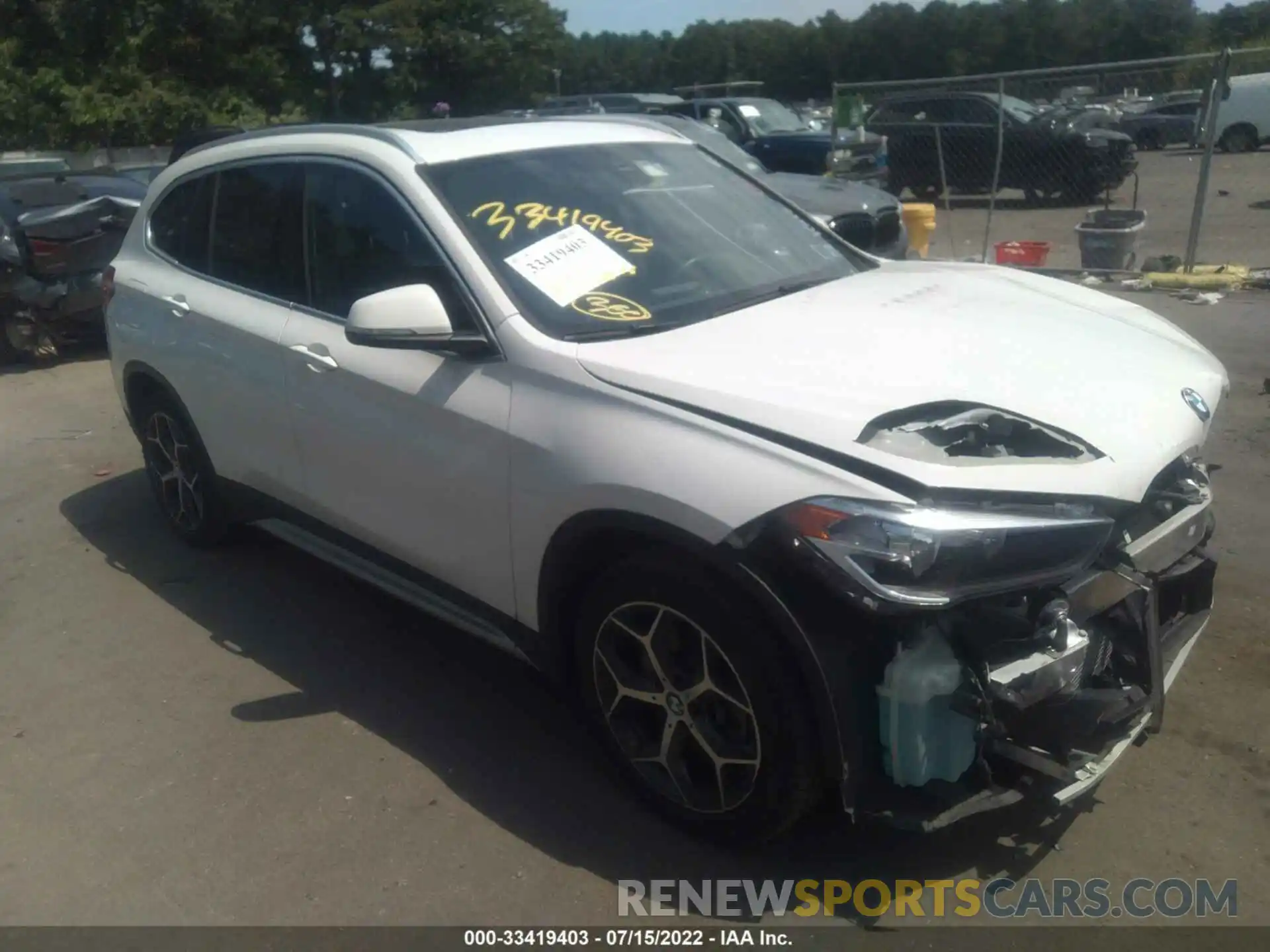 1 Photograph of a damaged car WBXHT3C58K5L38144 BMW X1 2019