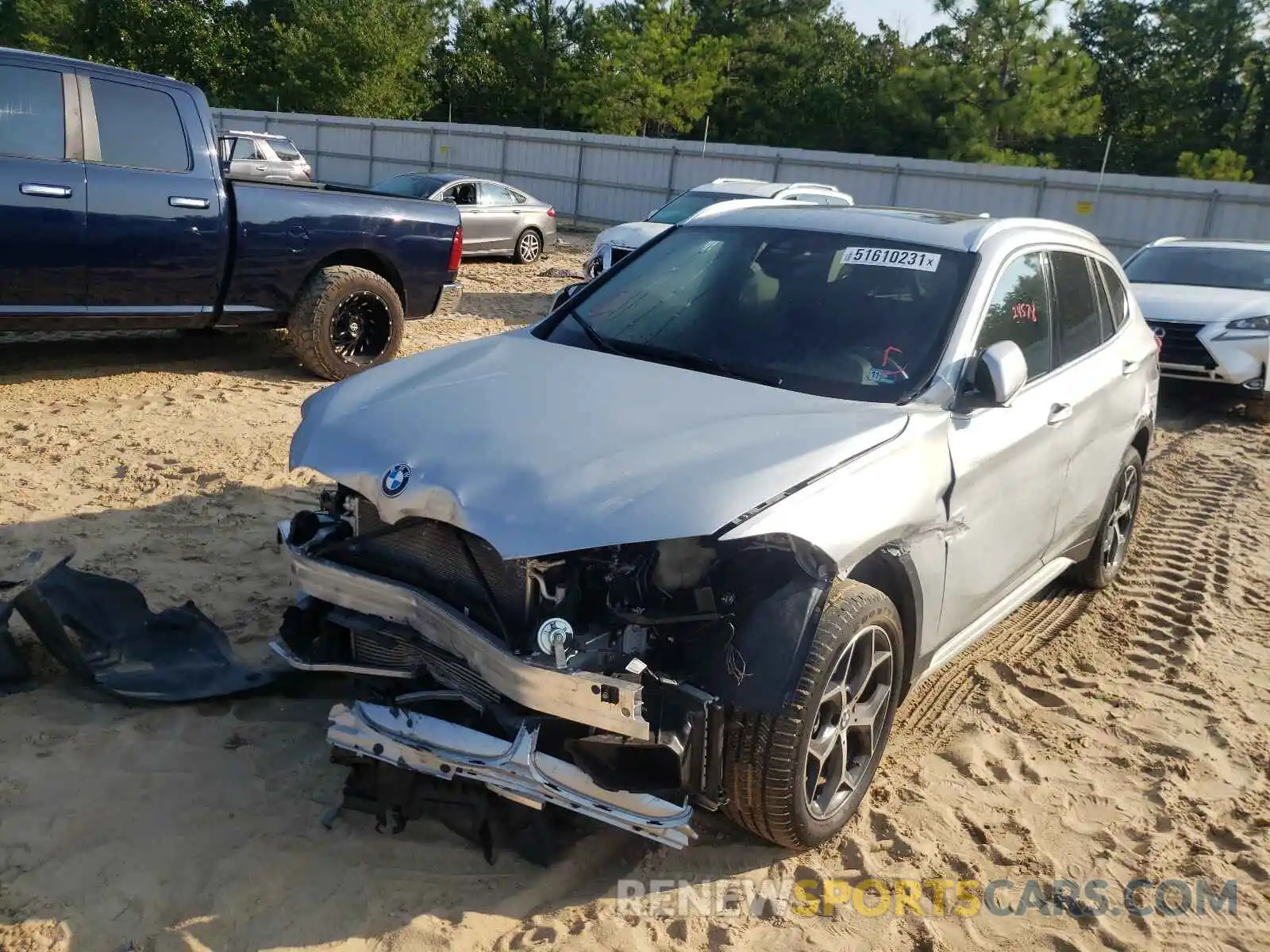 2 Photograph of a damaged car WBXHT3C59K5L90222 BMW X1 2019