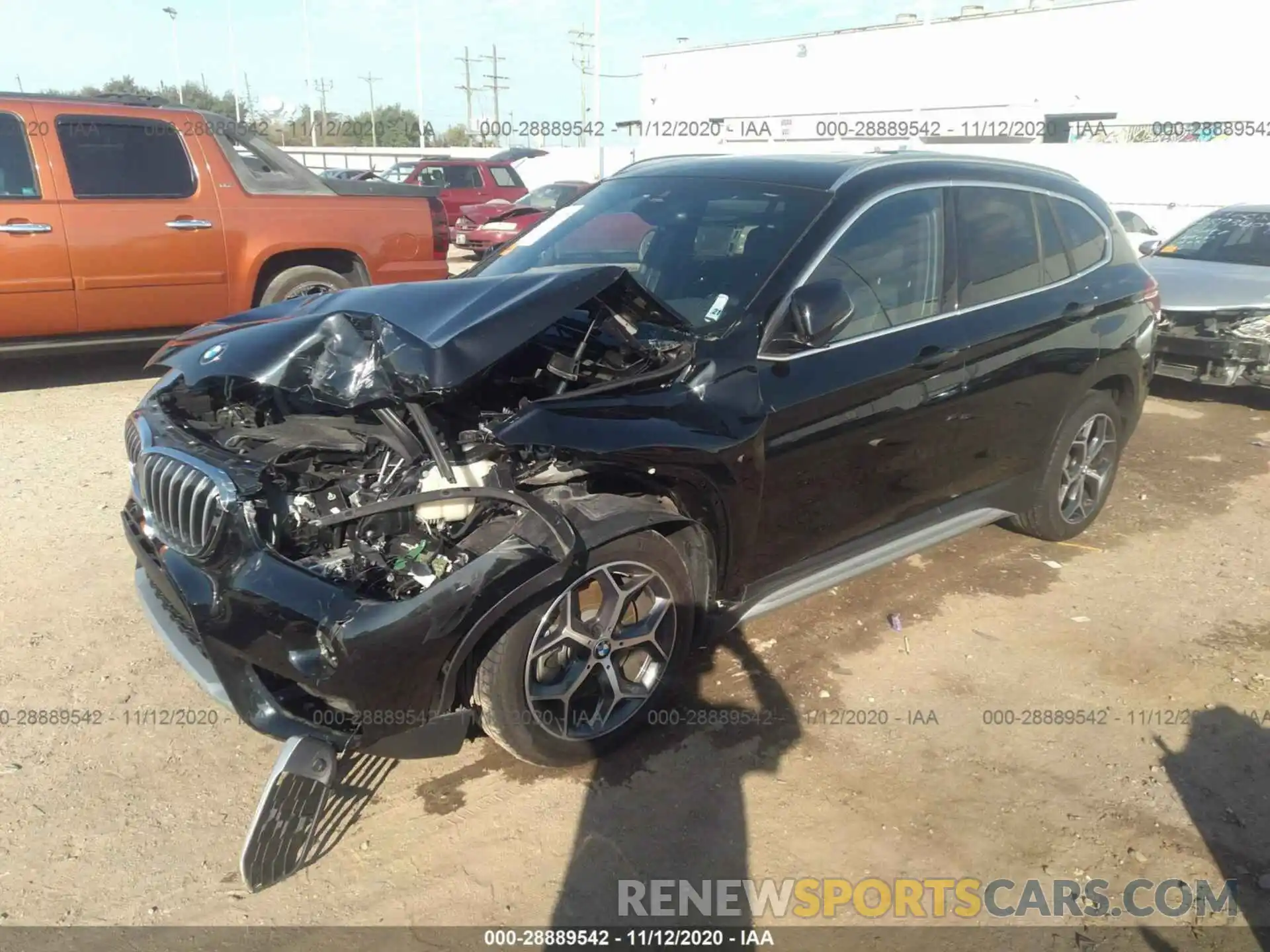 2 Photograph of a damaged car WBXHU7C50K3H46446 BMW X1 2019