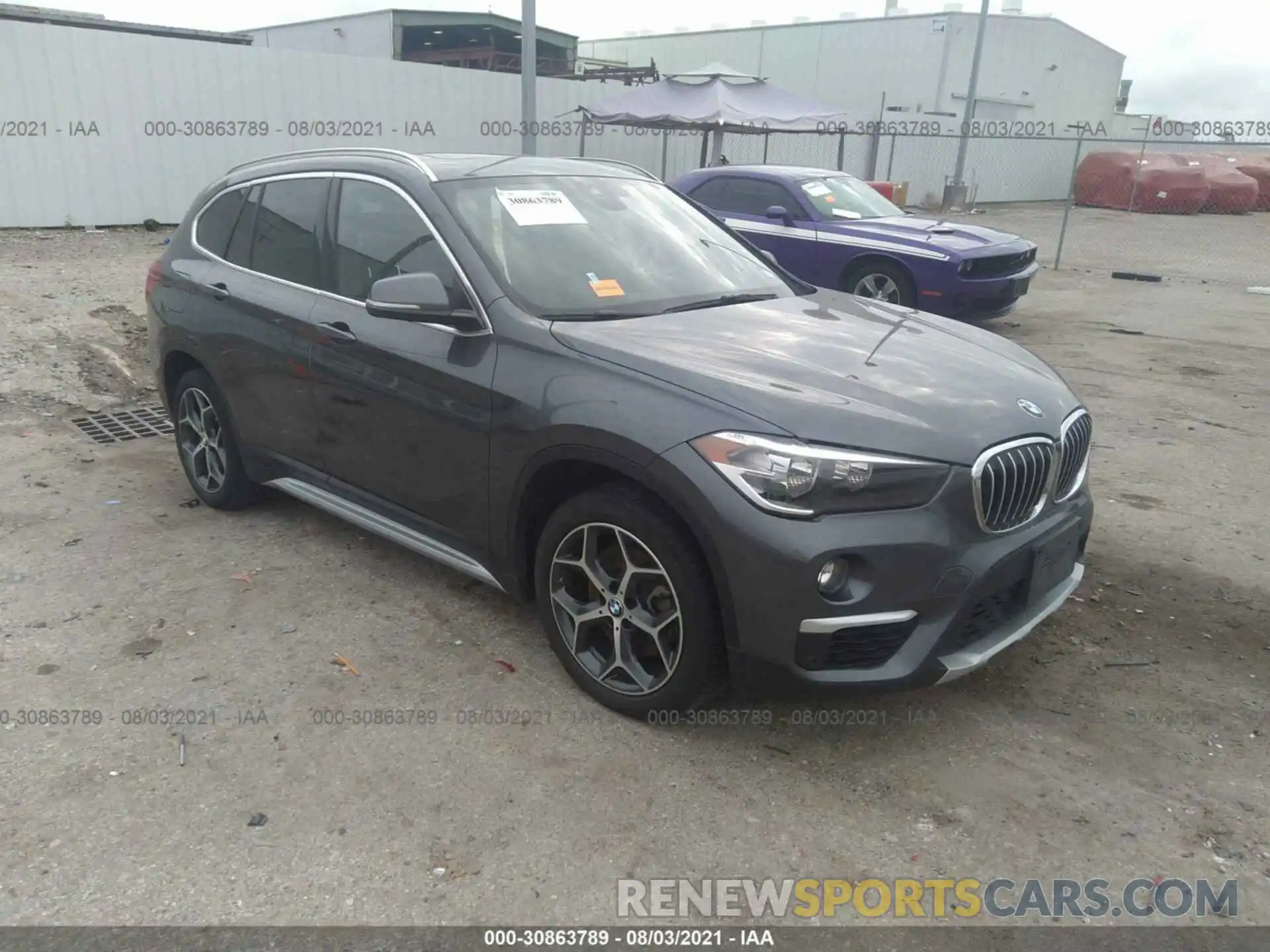 1 Photograph of a damaged car WBXHU7C50K3H46477 BMW X1 2019