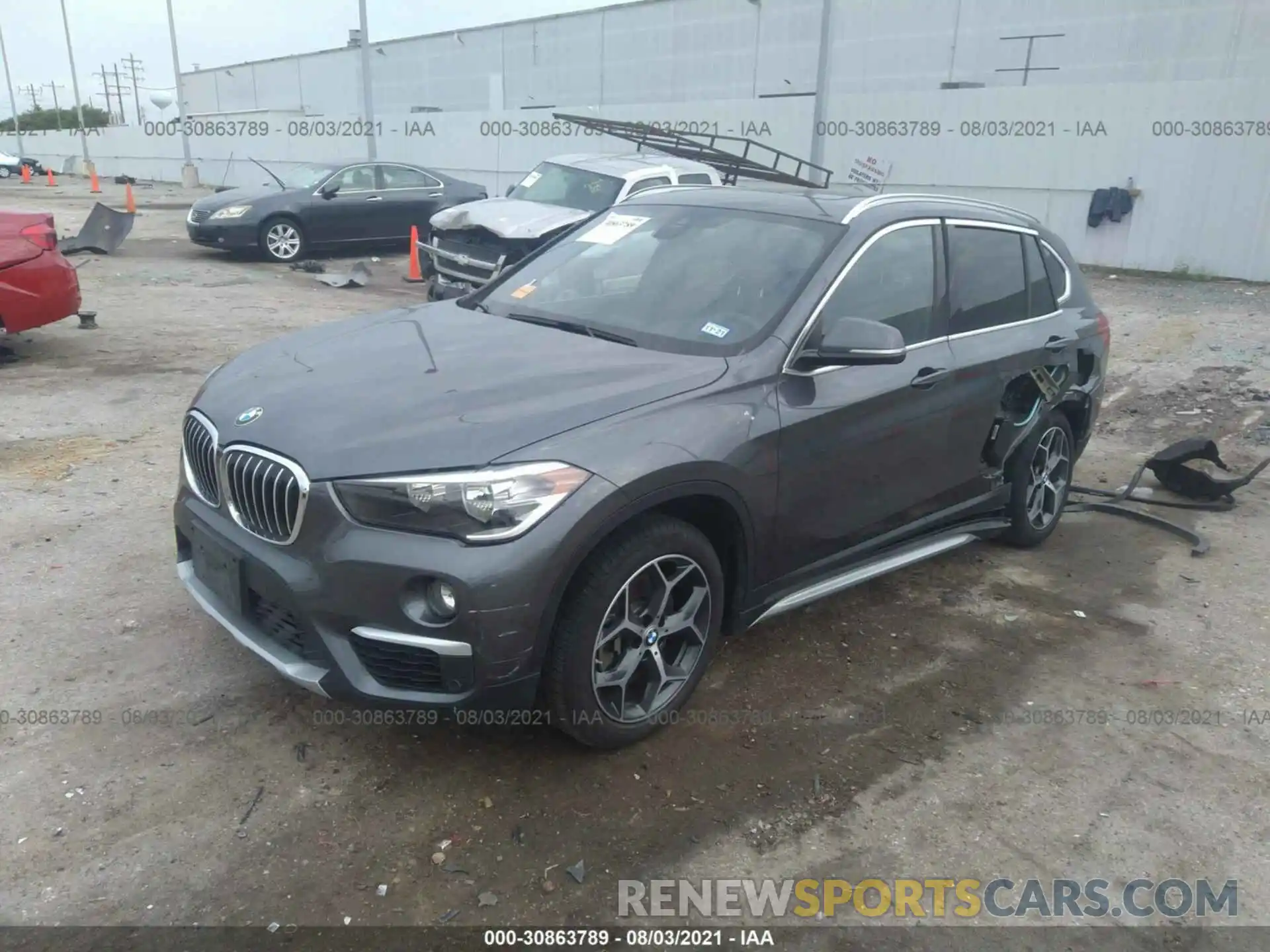 2 Photograph of a damaged car WBXHU7C50K3H46477 BMW X1 2019