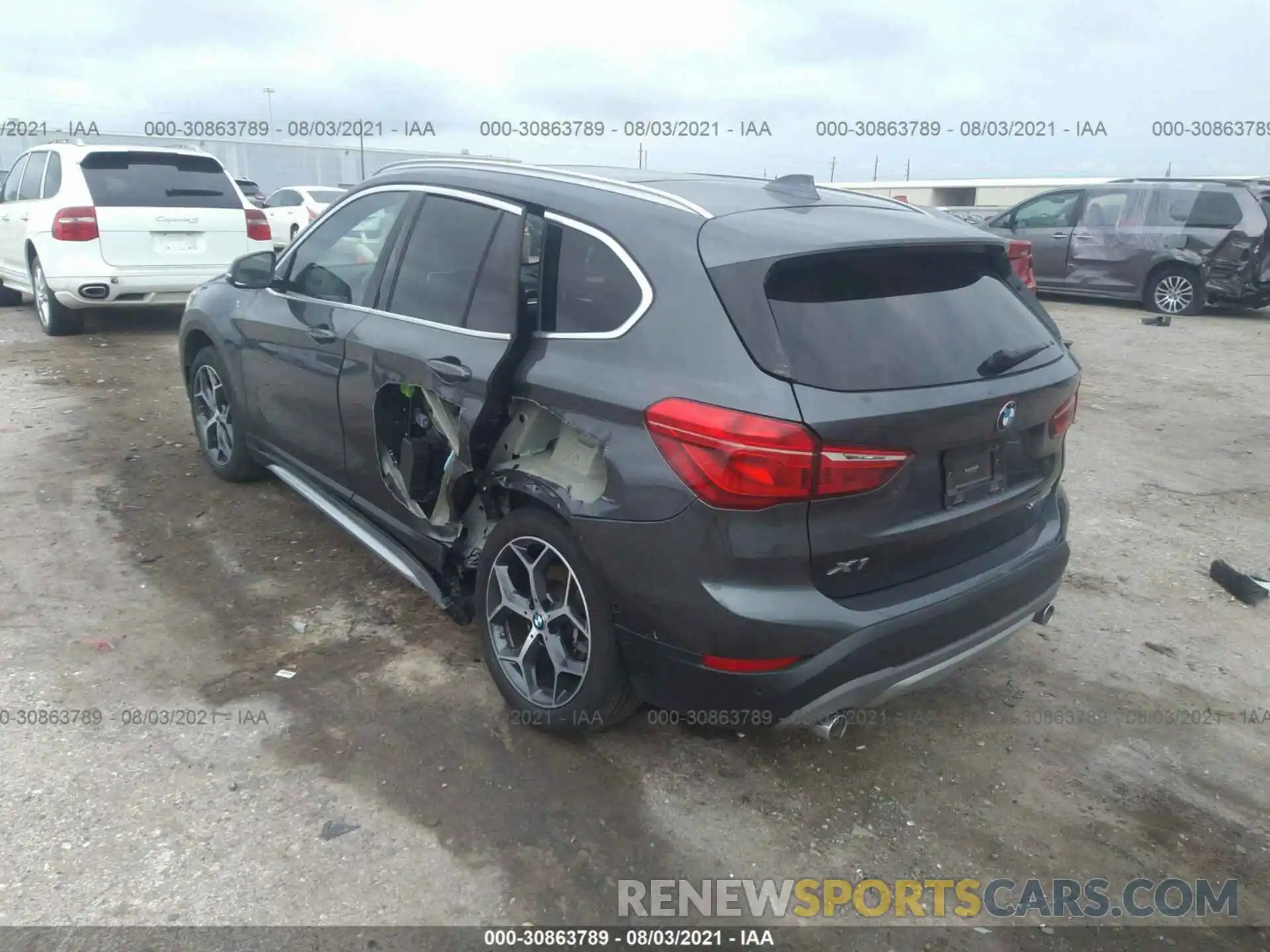 3 Photograph of a damaged car WBXHU7C50K3H46477 BMW X1 2019