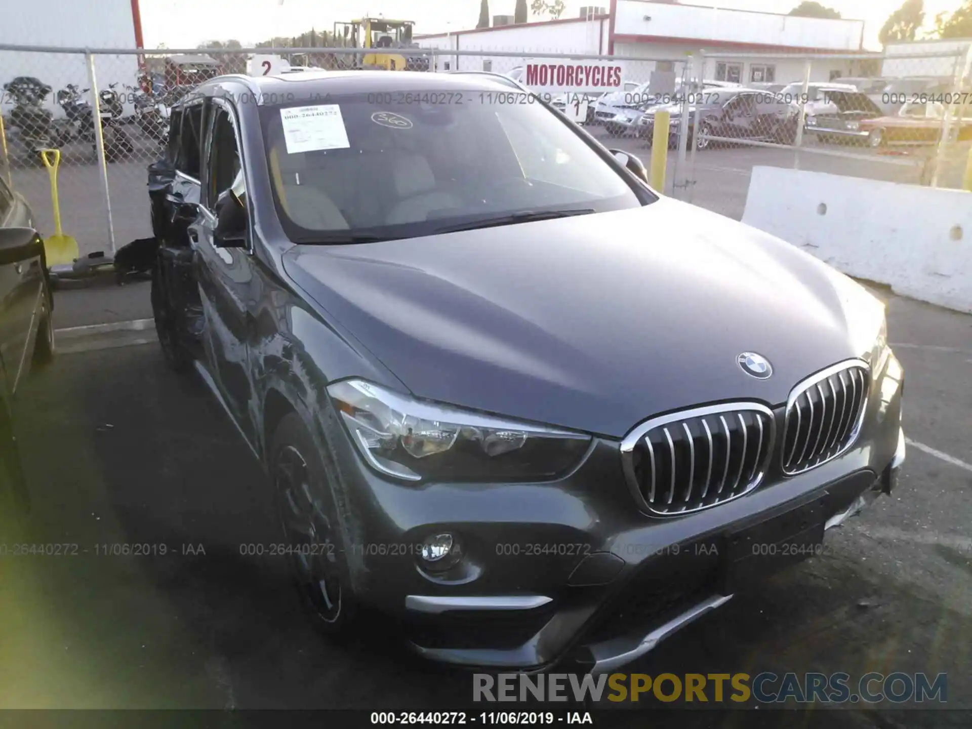 1 Photograph of a damaged car WBXHU7C51K3H46066 BMW X1 2019