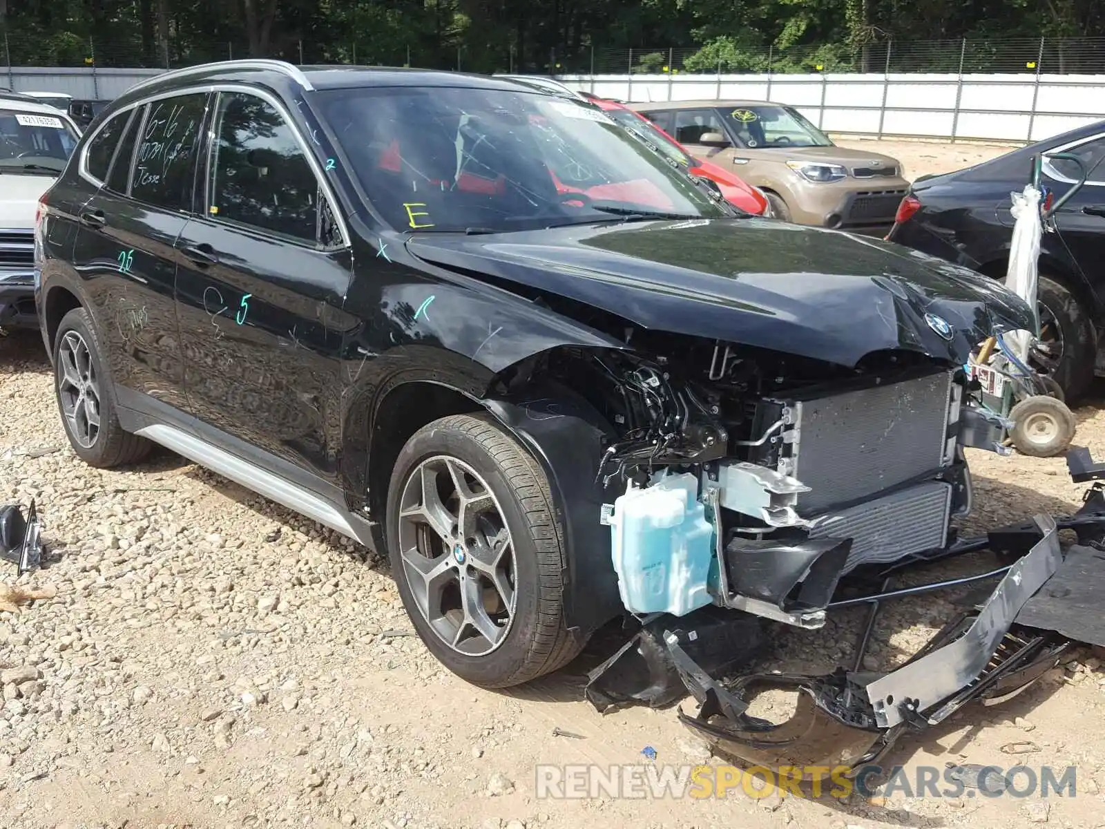 1 Photograph of a damaged car WBXHU7C51K5L11470 BMW X1 2019