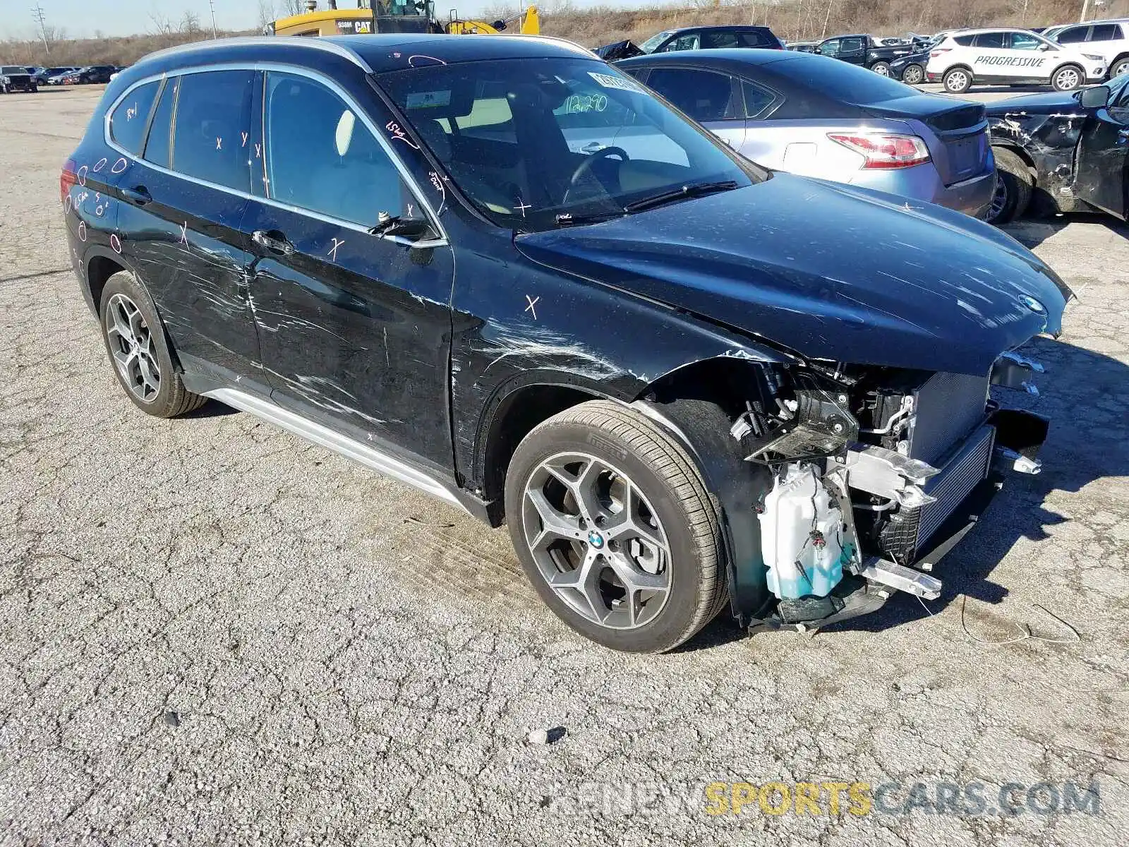 1 Photograph of a damaged car WBXHU7C52K5L92382 BMW X1 2019