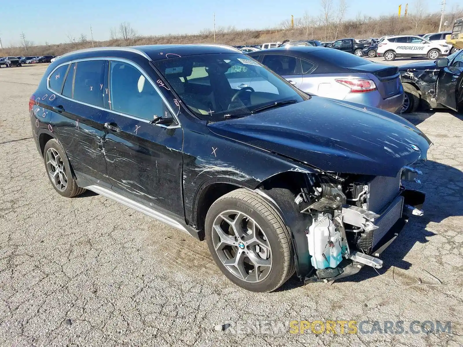 9 Photograph of a damaged car WBXHU7C52K5L92382 BMW X1 2019