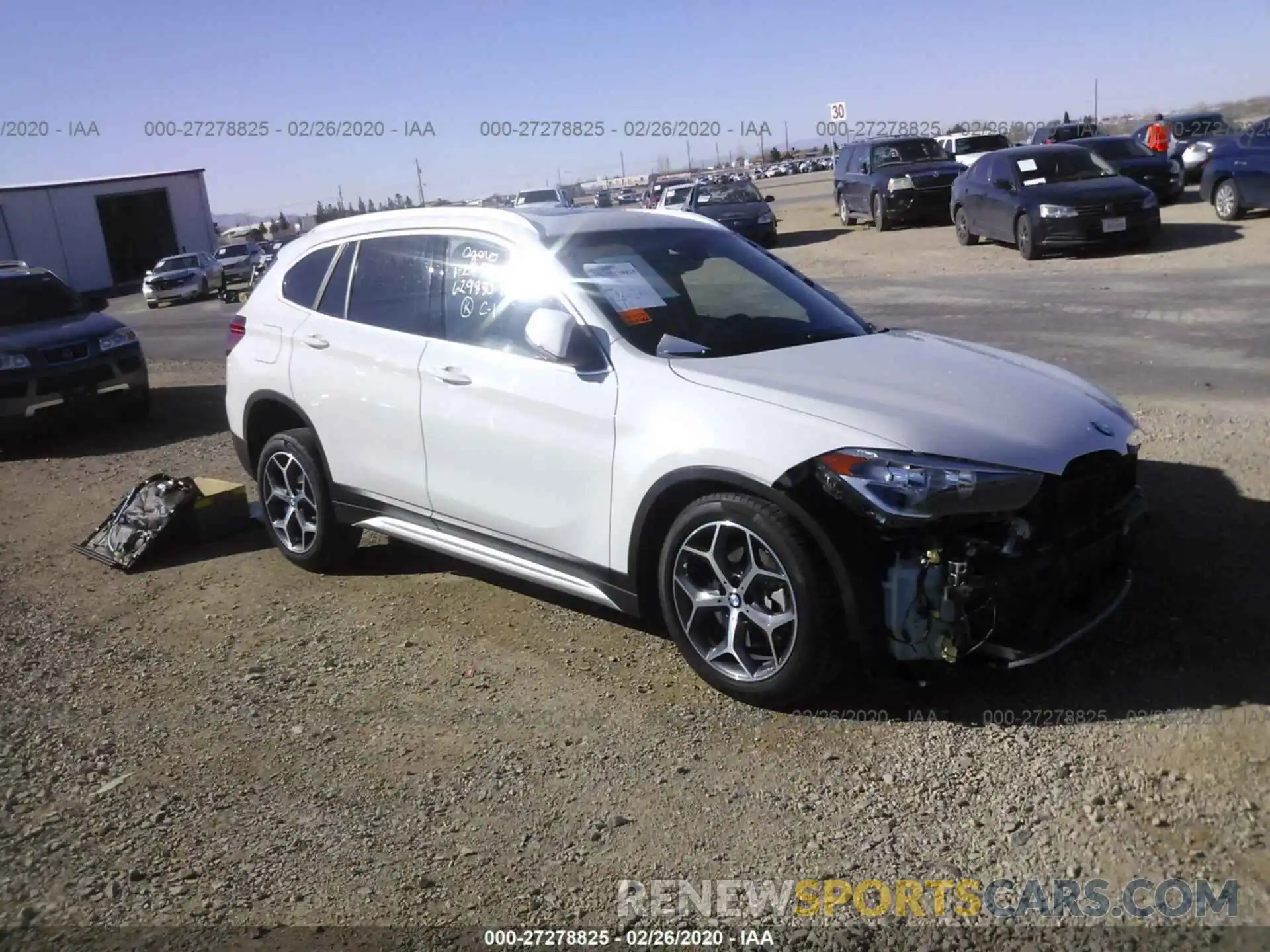 1 Photograph of a damaged car WBXHU7C53K3H46425 BMW X1 2019