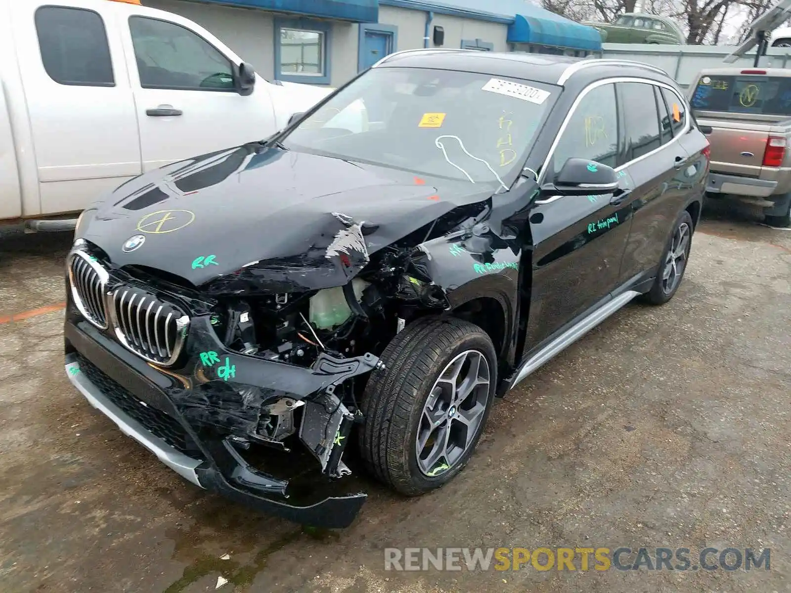 2 Photograph of a damaged car WBXHU7C53K5L92357 BMW X1 2019