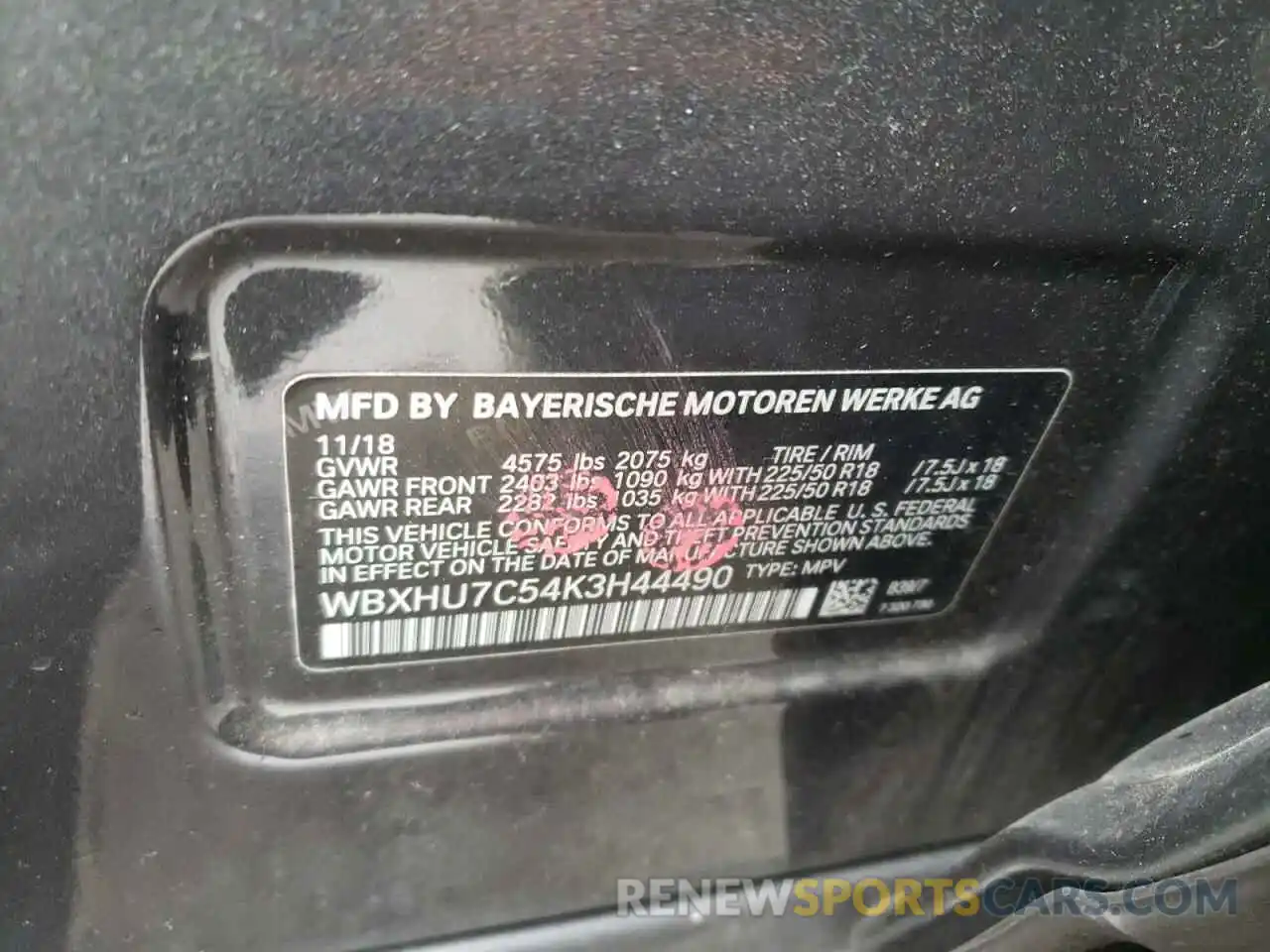 13 Фотография поврежденного автомобиля WBXHU7C54K3H44490 BMW X1 2019