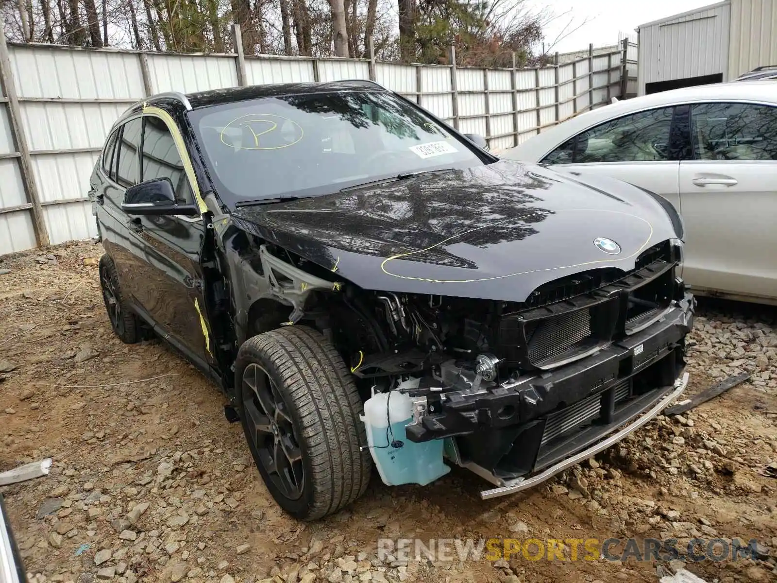 1 Photograph of a damaged car WBXHU7C54K3H45574 BMW X1 2019