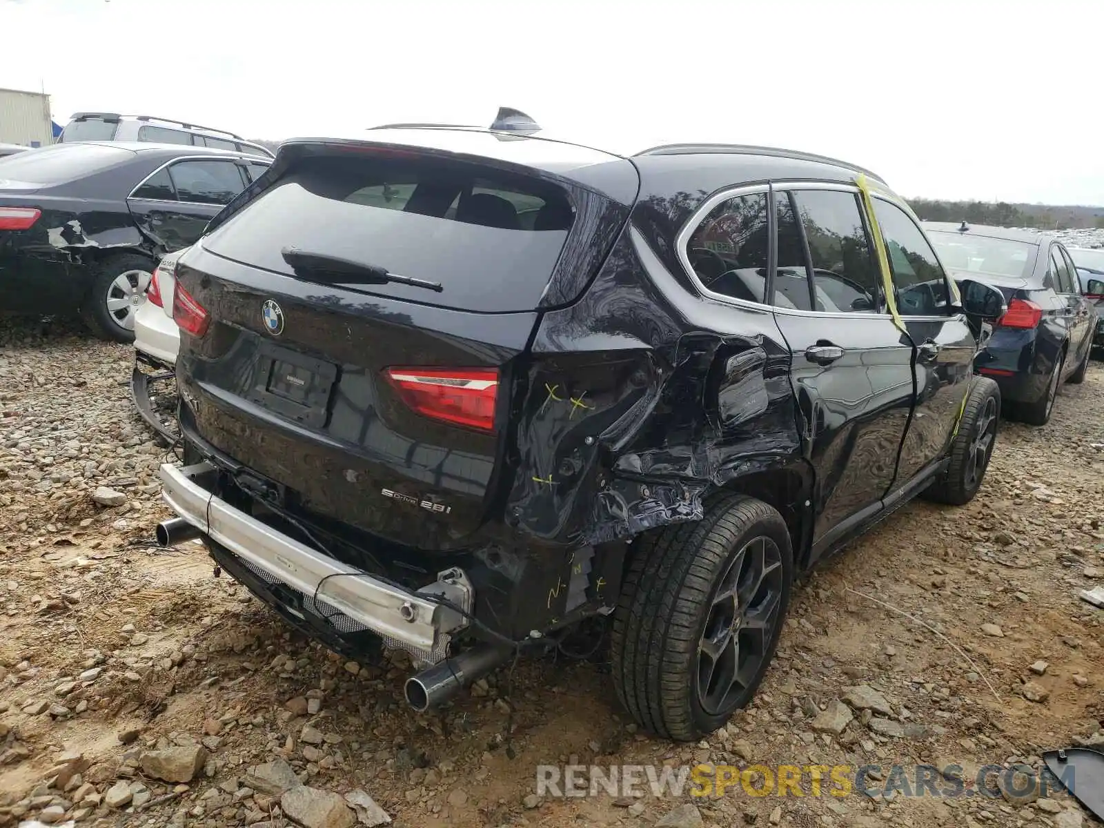 4 Photograph of a damaged car WBXHU7C54K3H45574 BMW X1 2019