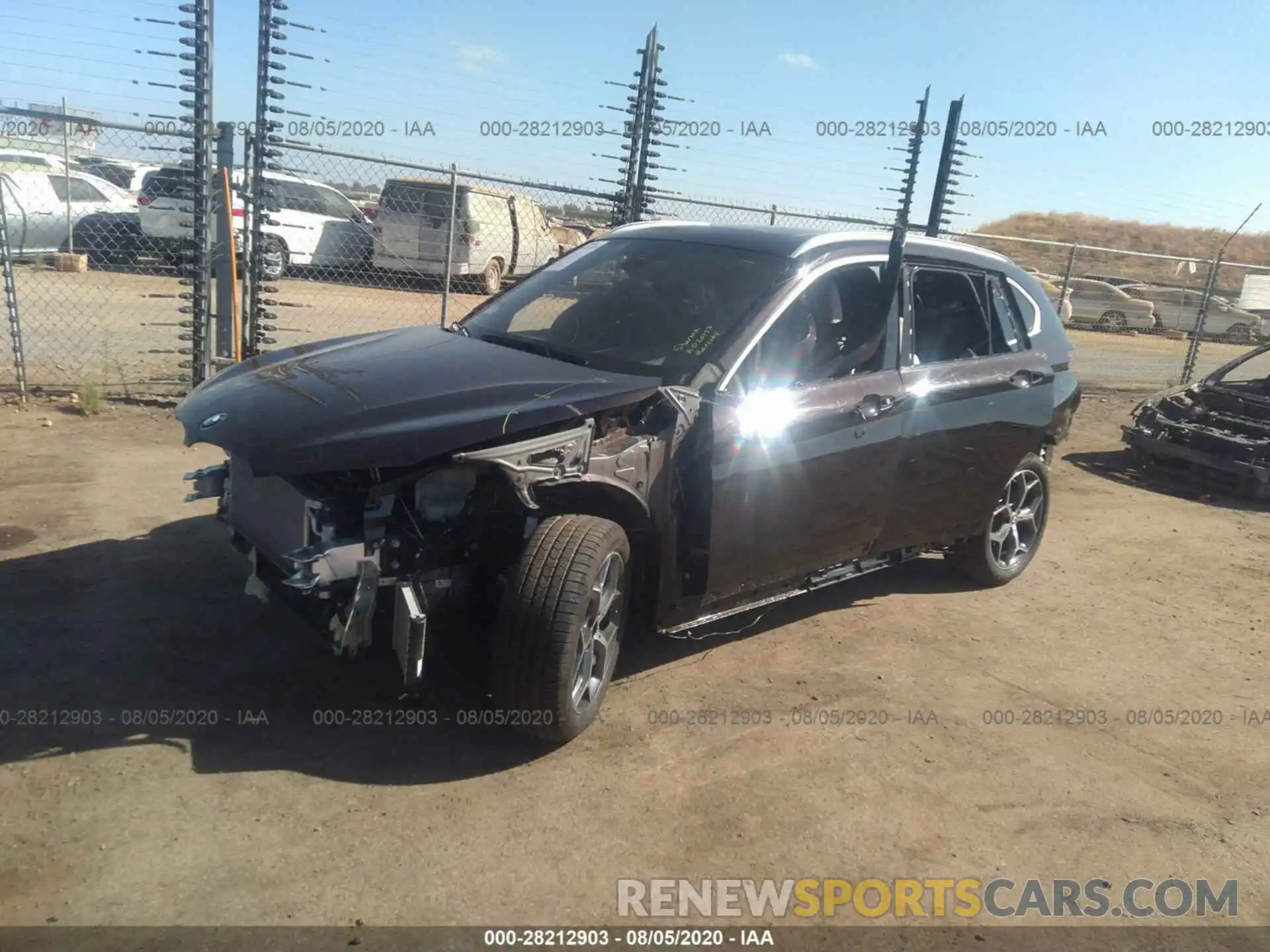 2 Photograph of a damaged car WBXHU7C54K3H46093 BMW X1 2019