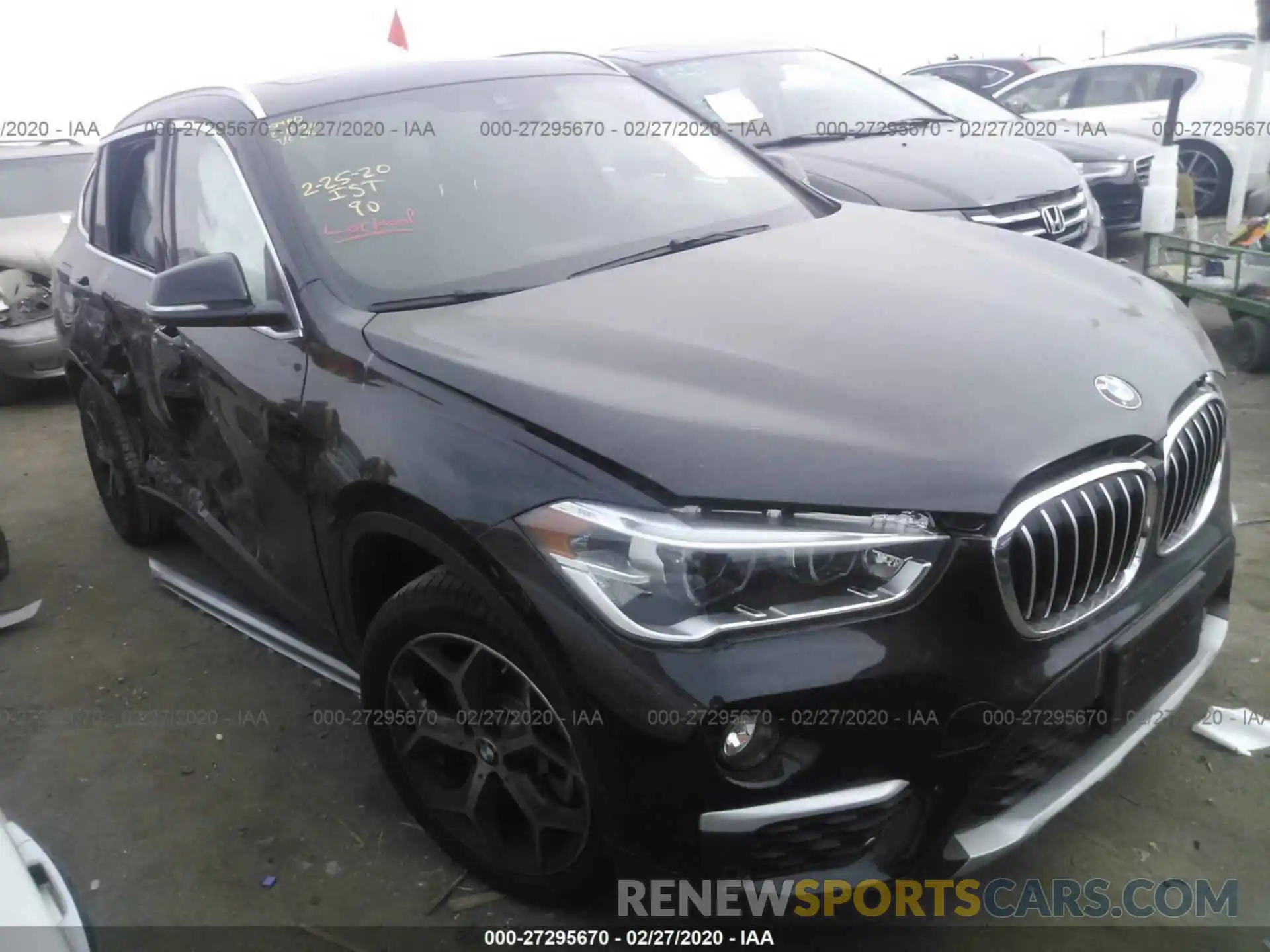 1 Photograph of a damaged car WBXHU7C55K3H44742 BMW X1 2019