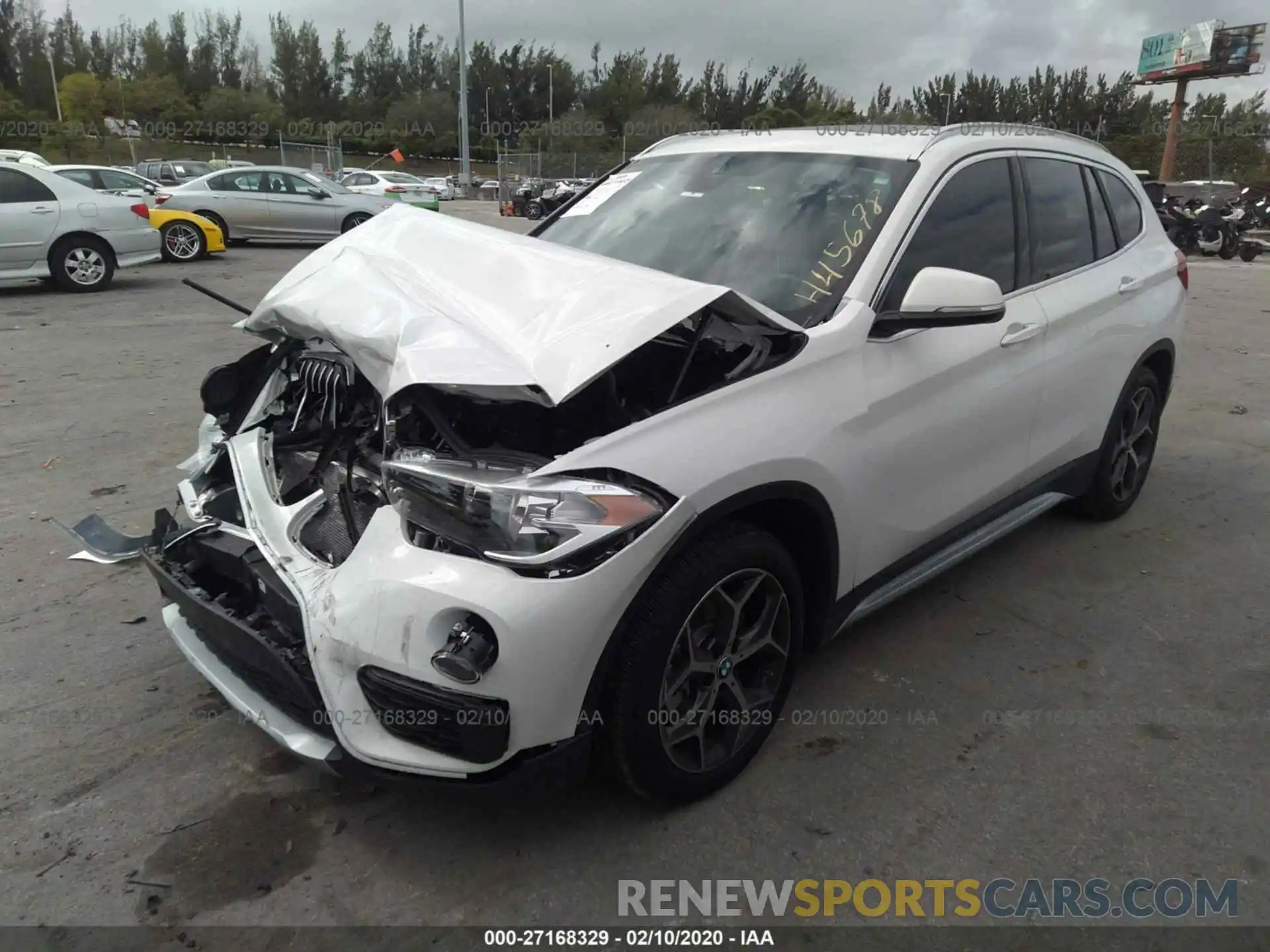 2 Photograph of a damaged car WBXHU7C55K3H45678 BMW X1 2019