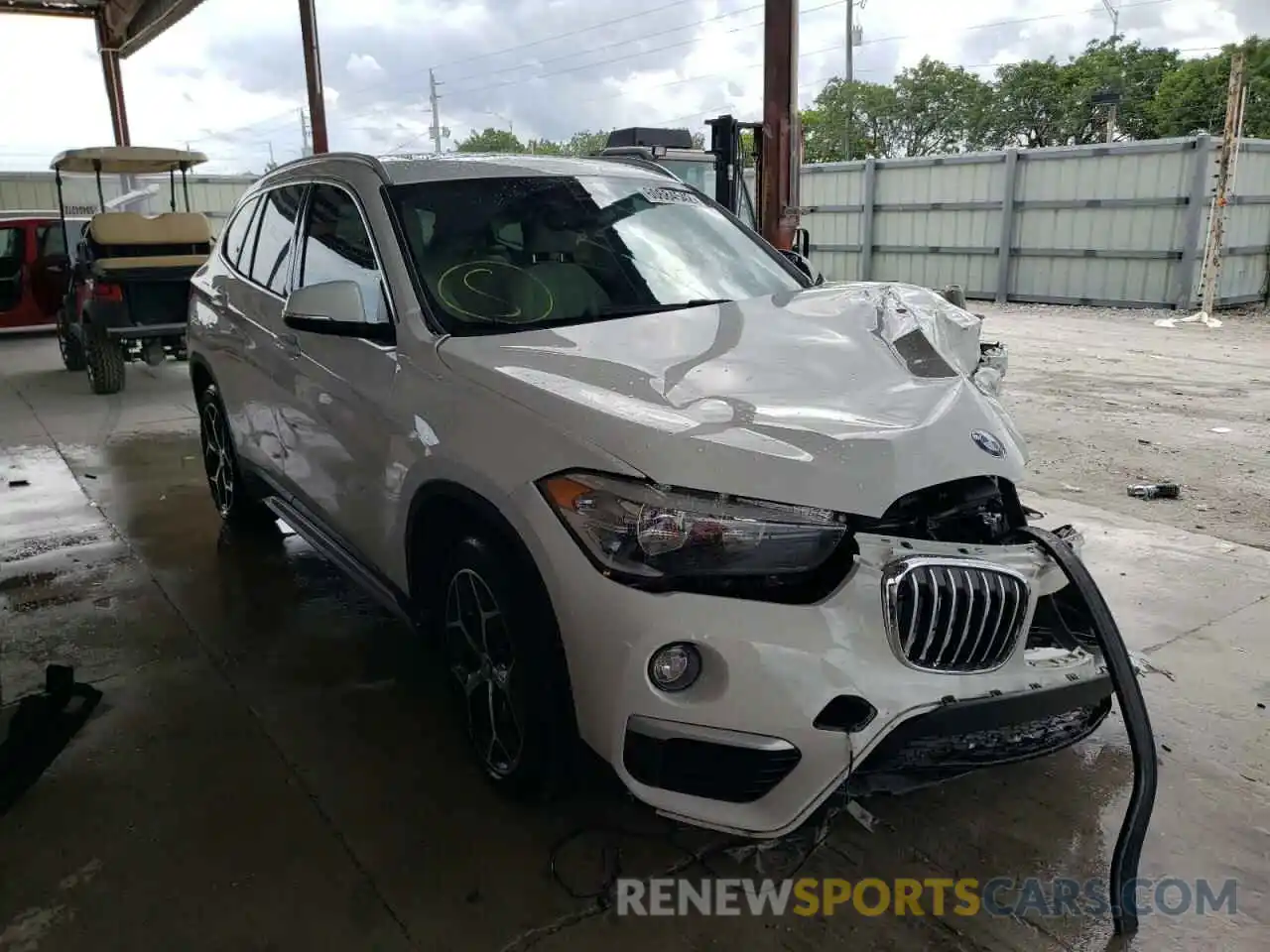 1 Photograph of a damaged car WBXHU7C55K5L10239 BMW X1 2019