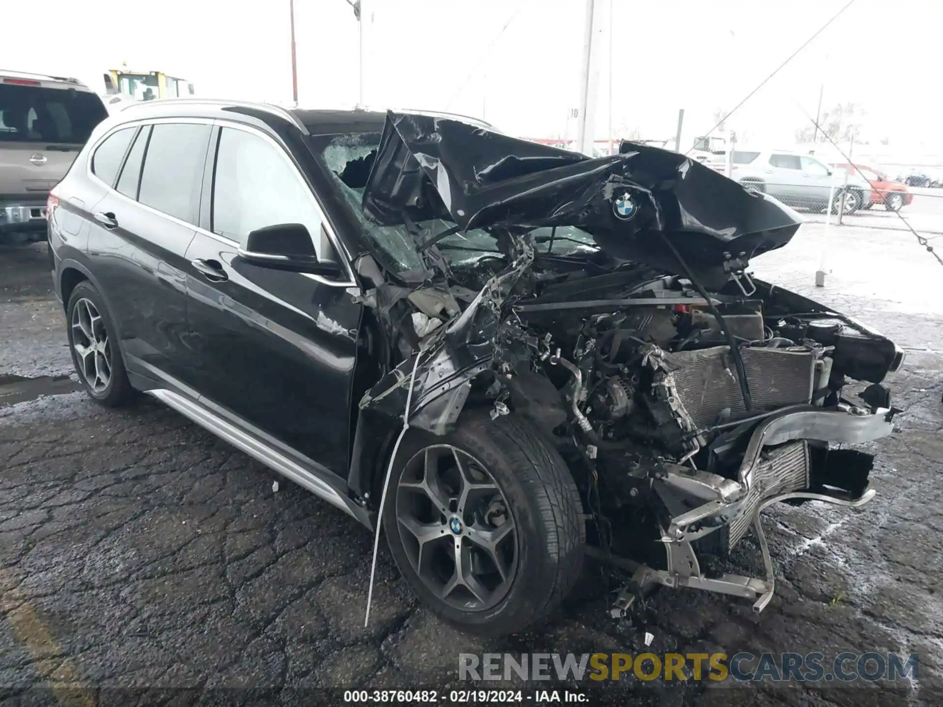 1 Photograph of a damaged car WBXHU7C55K5L11228 BMW X1 2019