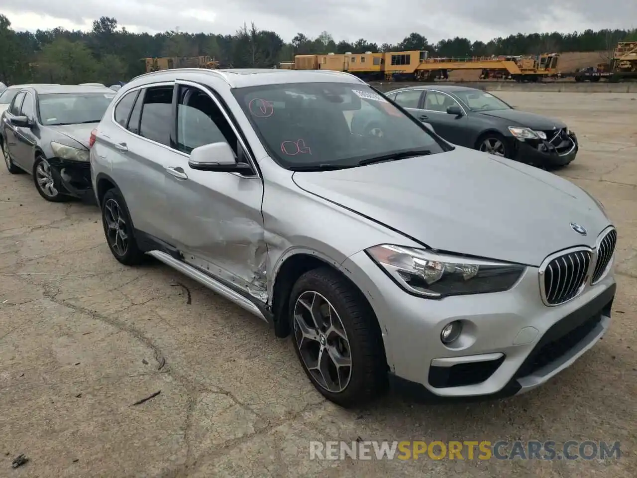 1 Photograph of a damaged car WBXHU7C55K5L12217 BMW X1 2019