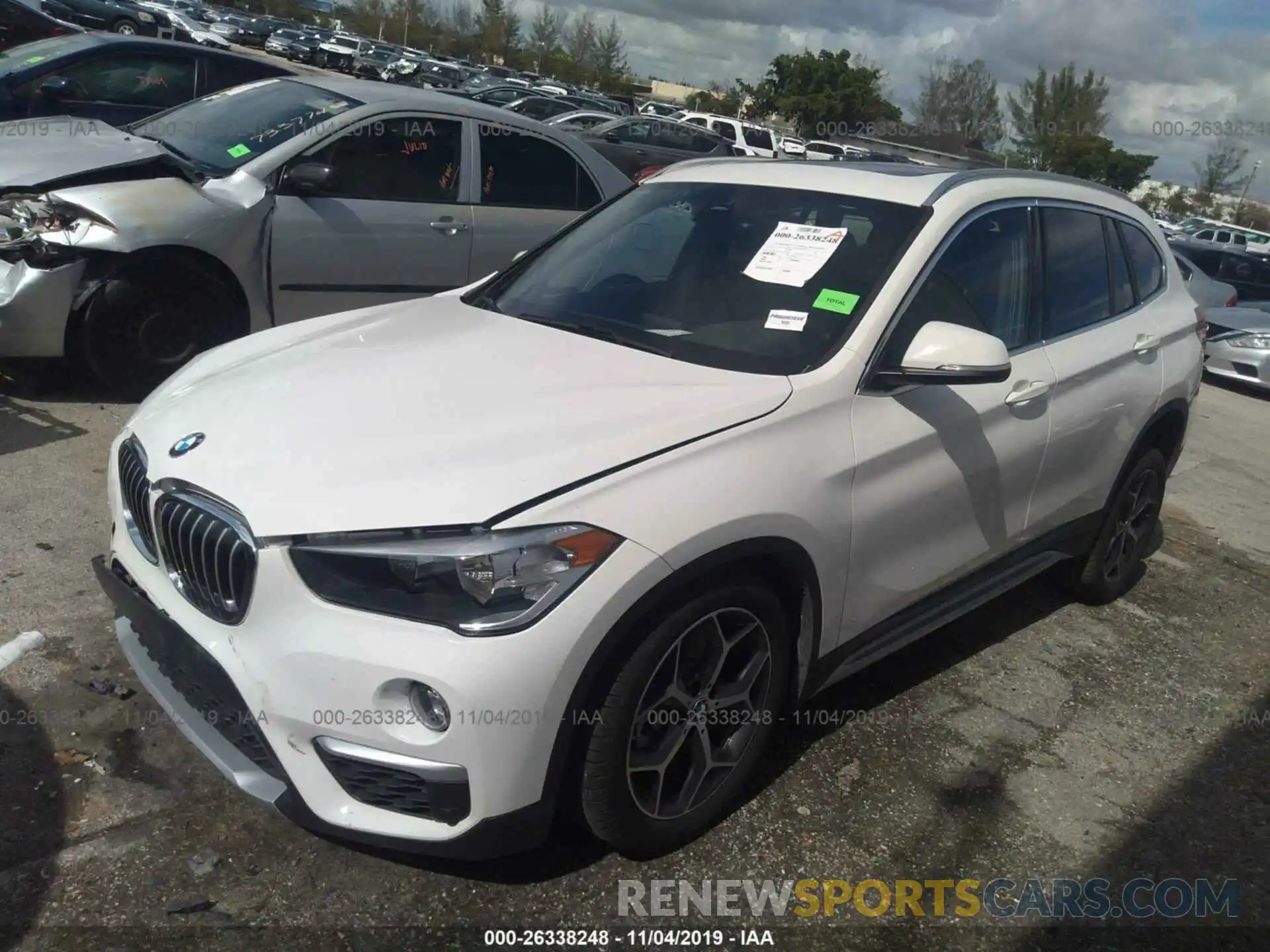 2 Photograph of a damaged car WBXHU7C56K3H45480 BMW X1 2019