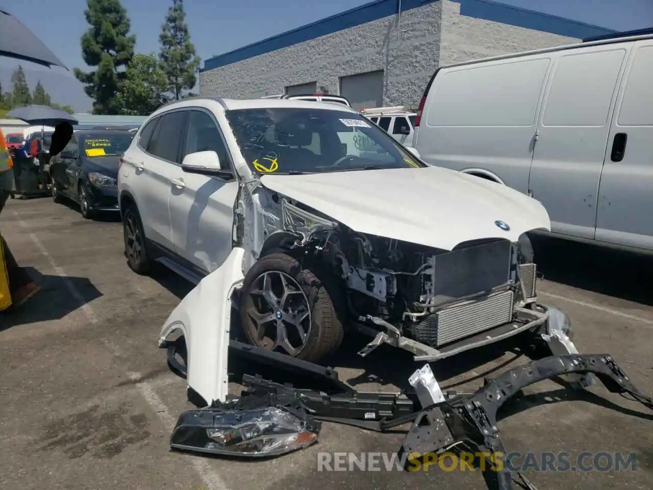 1 Photograph of a damaged car WBXHU7C56K3H45902 BMW X1 2019