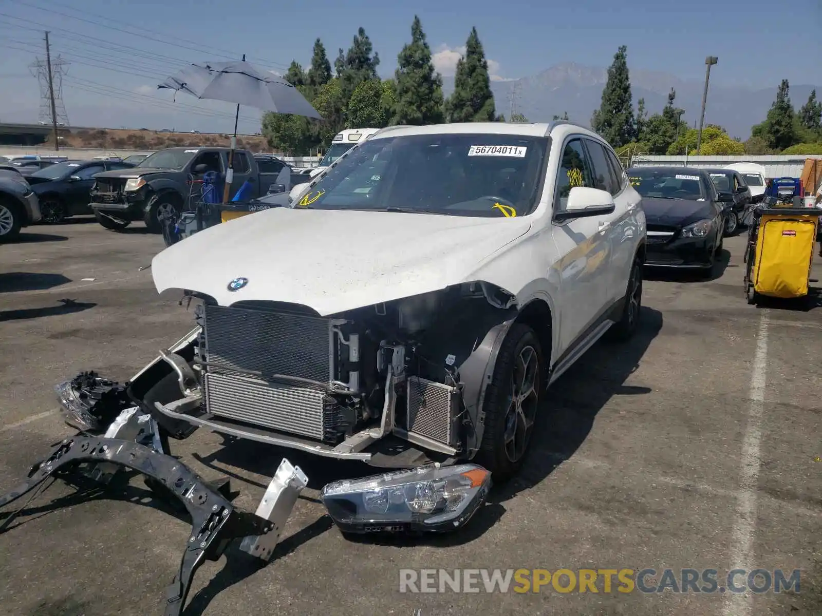 2 Photograph of a damaged car WBXHU7C56K3H45902 BMW X1 2019