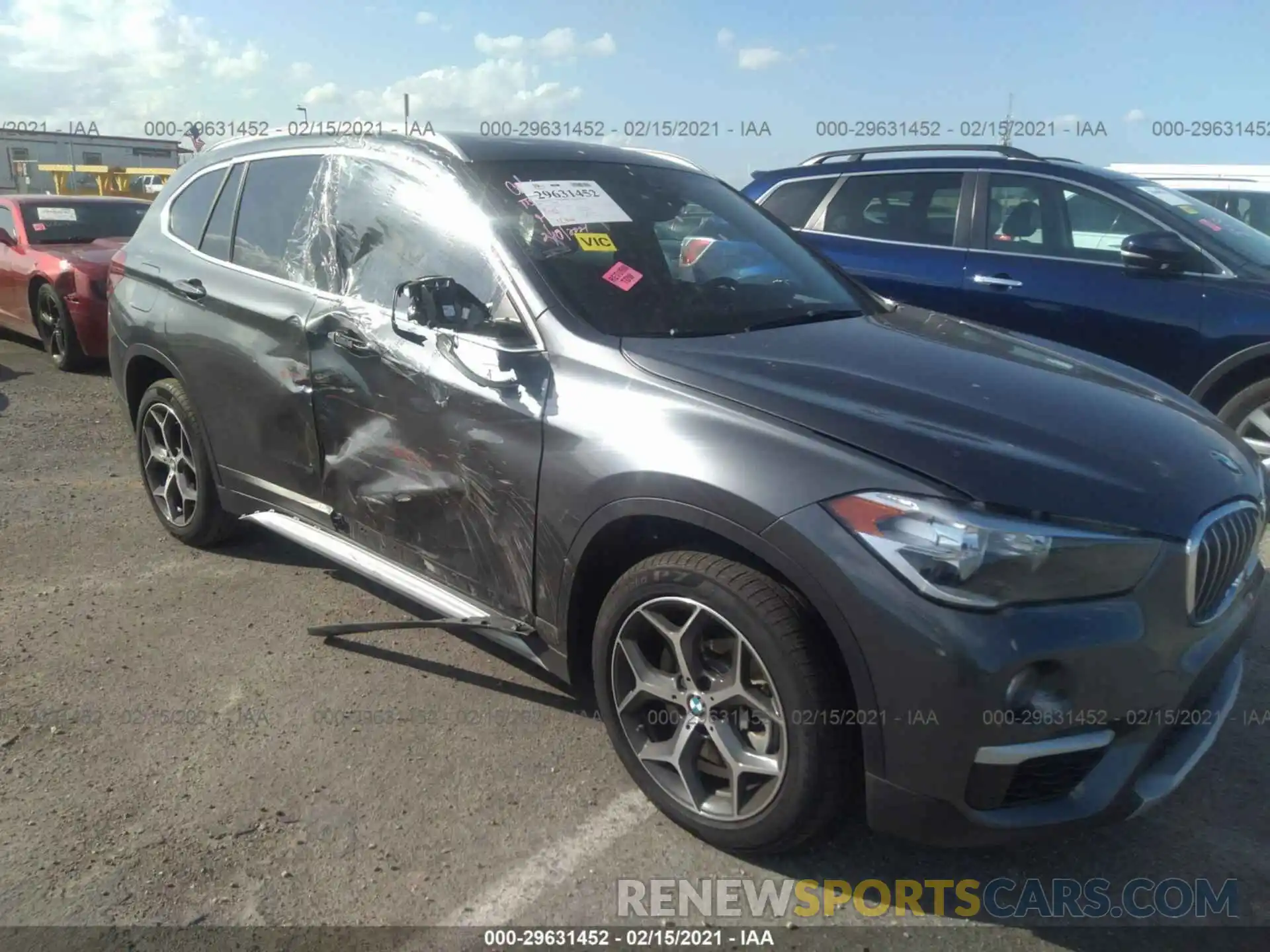 1 Photograph of a damaged car WBXHU7C56K3H46385 BMW X1 2019