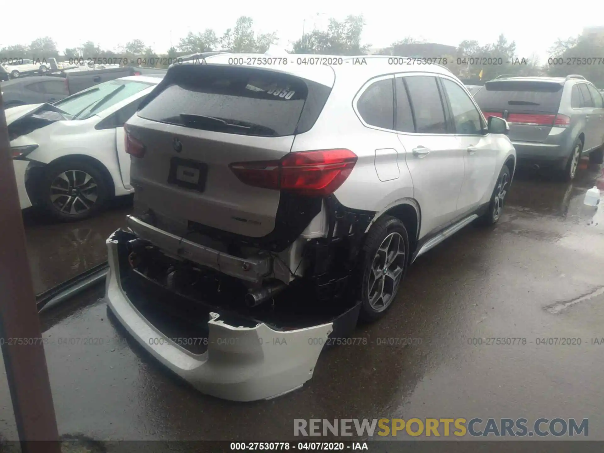 4 Photograph of a damaged car WBXHU7C56K5N18341 BMW X1 2019