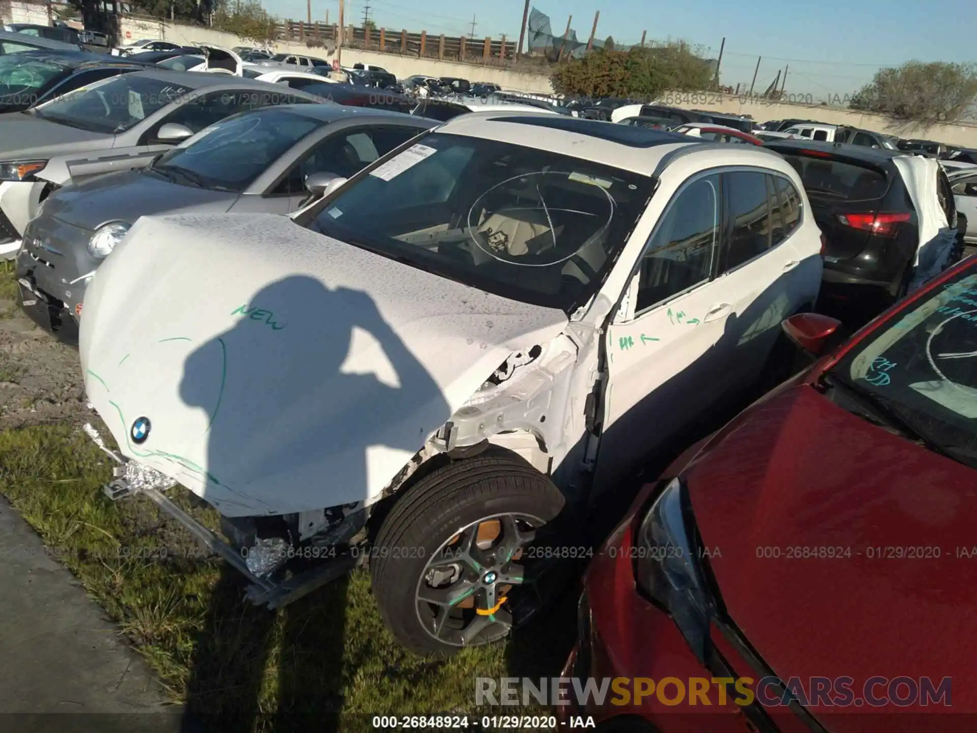 2 Photograph of a damaged car WBXHU7C57K5L10565 BMW X1 2019