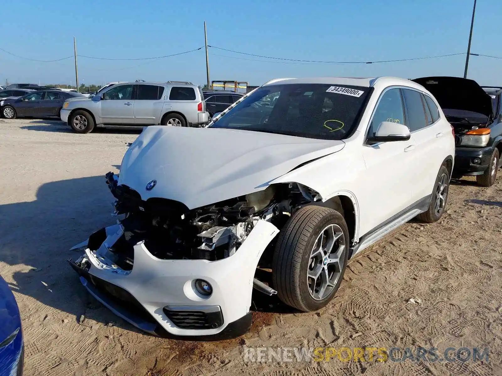 2 Photograph of a damaged car WBXHU7C57K5L11845 BMW X1 2019