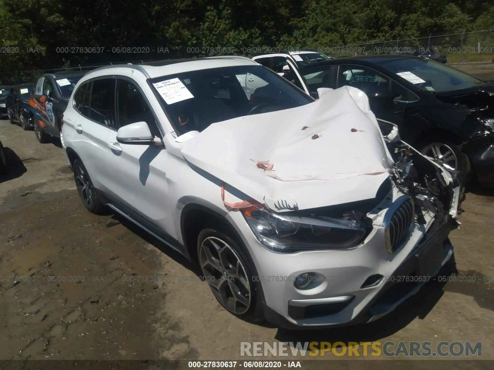 1 Photograph of a damaged car WBXHU7C58K3H44377 BMW X1 2019