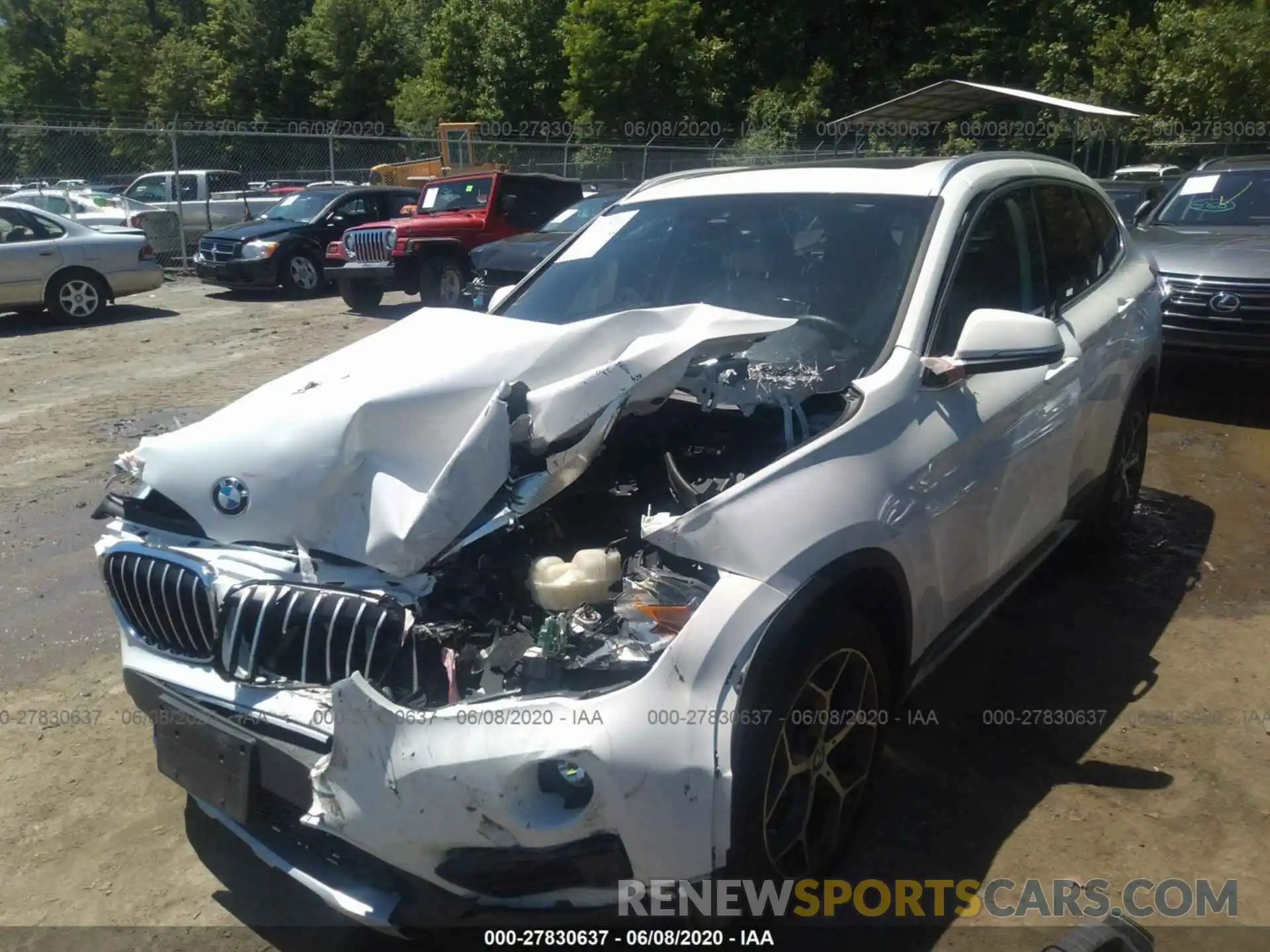 2 Photograph of a damaged car WBXHU7C58K3H44377 BMW X1 2019