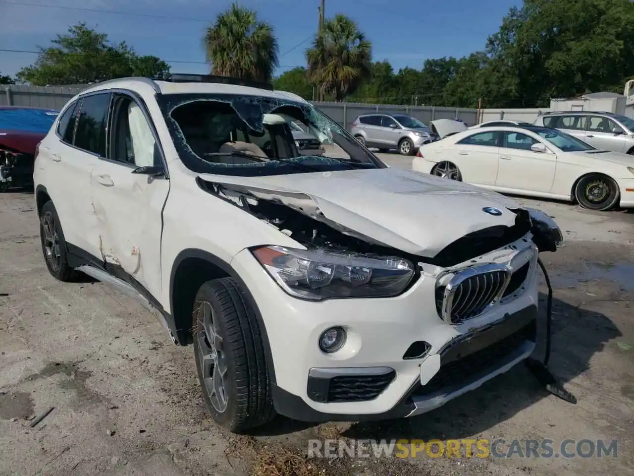 1 Photograph of a damaged car WBXHU7C58K3H44587 BMW X1 2019