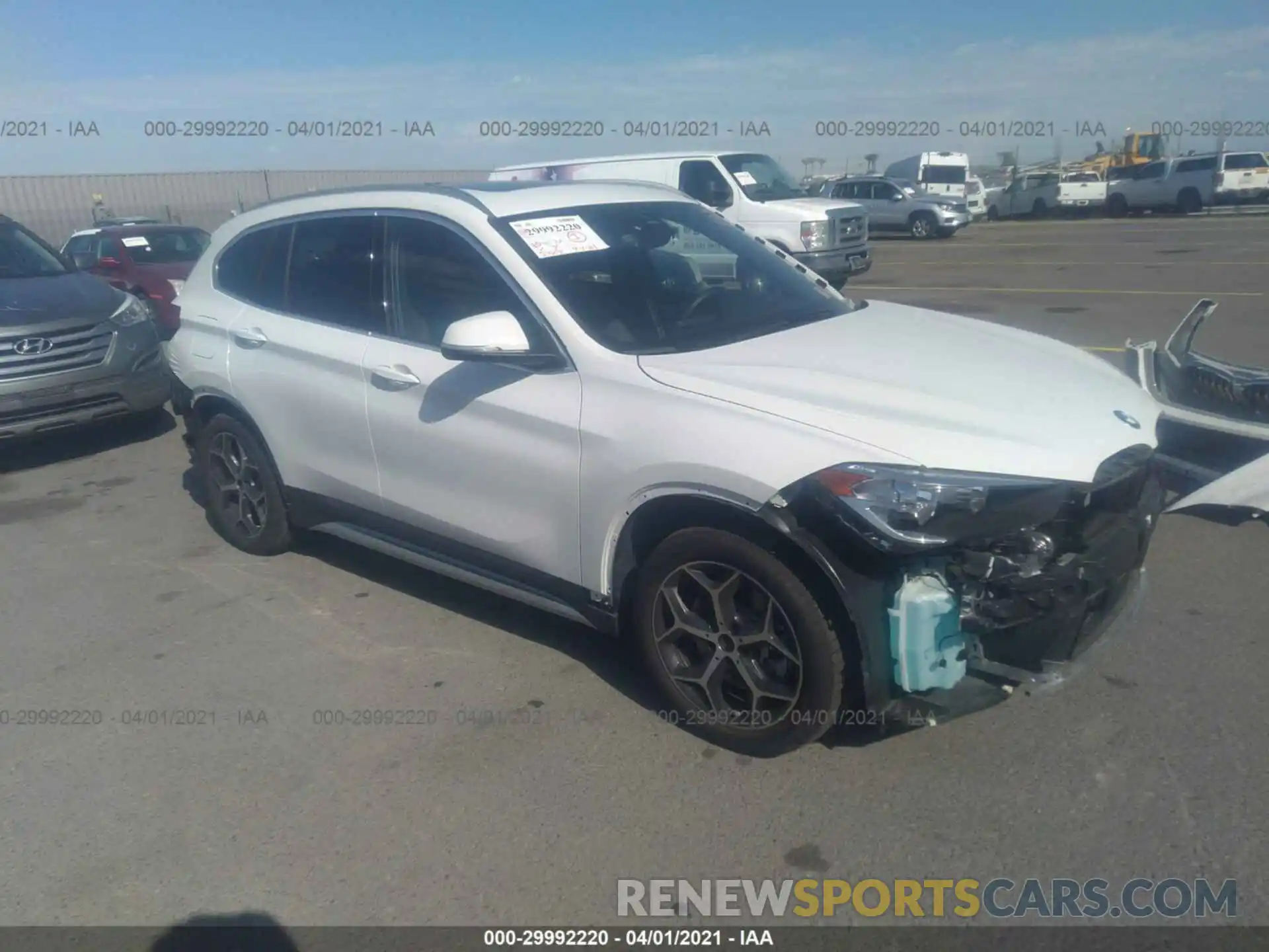 1 Photograph of a damaged car WBXHU7C59K3H46364 BMW X1 2019