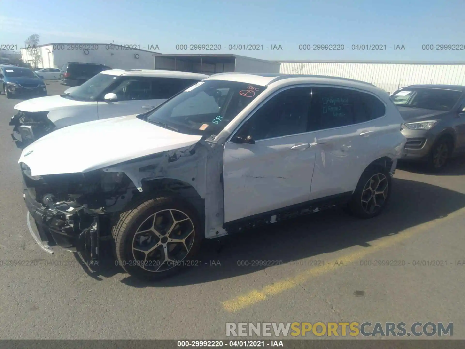 2 Photograph of a damaged car WBXHU7C59K3H46364 BMW X1 2019