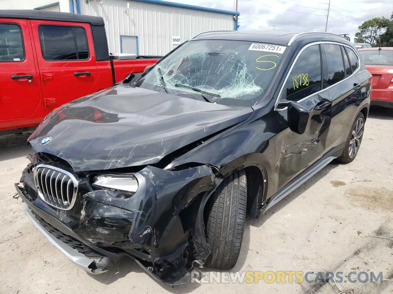 2 Photograph of a damaged car WBXHU7C59K5N25669 BMW X1 2019