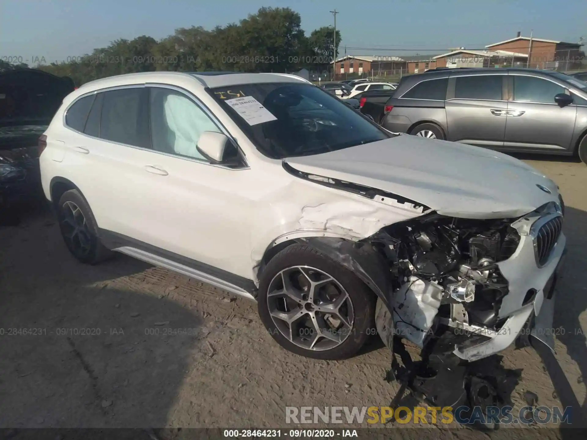 1 Photograph of a damaged car WBXHU7C5XK3H45093 BMW X1 2019