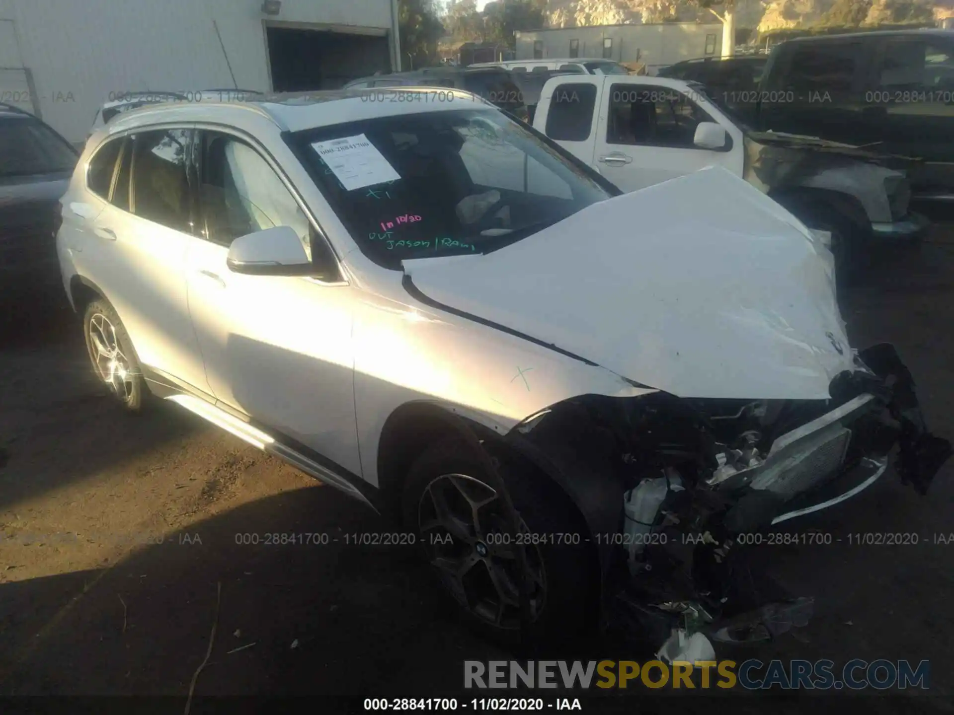 1 Photograph of a damaged car WBXHU7C5XK3H45837 BMW X1 2019