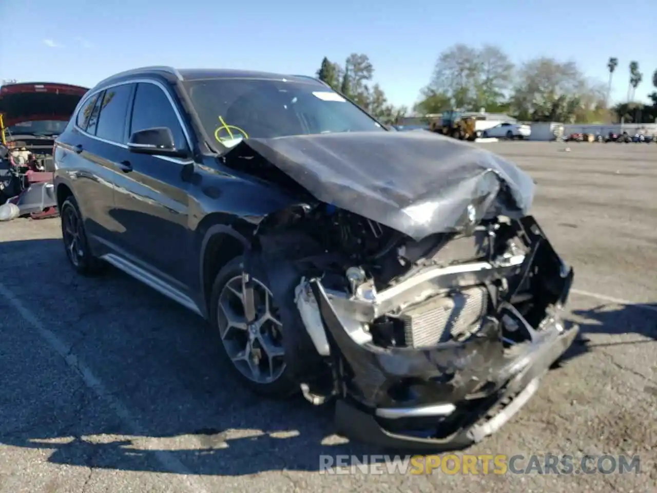 1 Photograph of a damaged car WBXHU7C5XK5L10351 BMW X1 2019