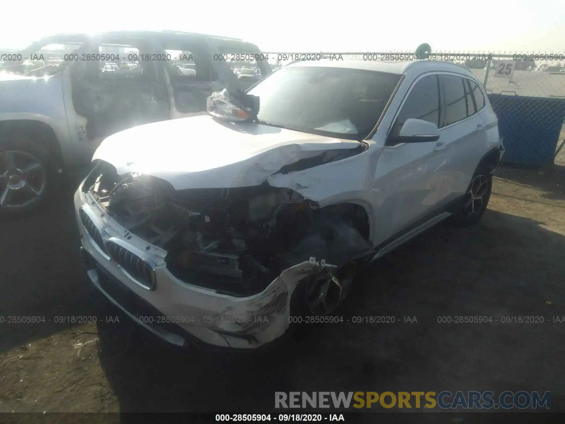 2 Photograph of a damaged car WBXHU7C5XK5L10477 BMW X1 2019