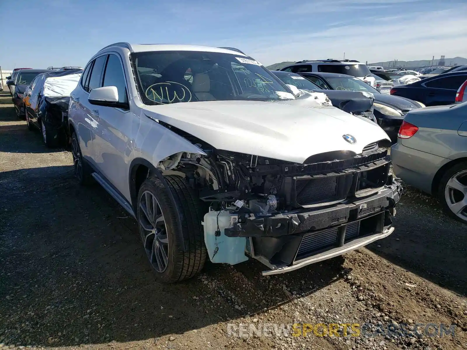 1 Photograph of a damaged car WBXHU7C5XK5N41590 BMW X1 2019