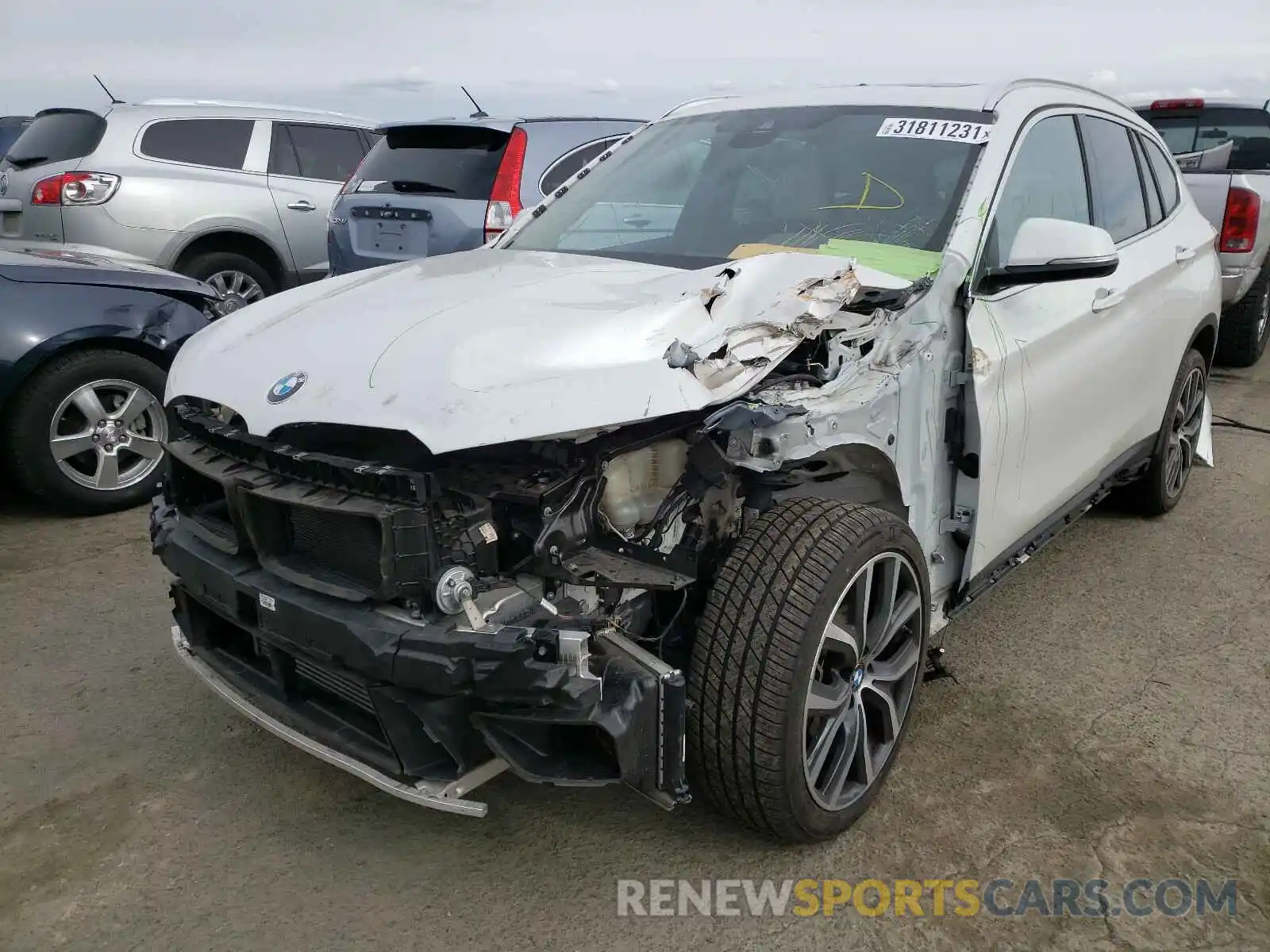 2 Photograph of a damaged car WBXHU7C5XK5N41590 BMW X1 2019